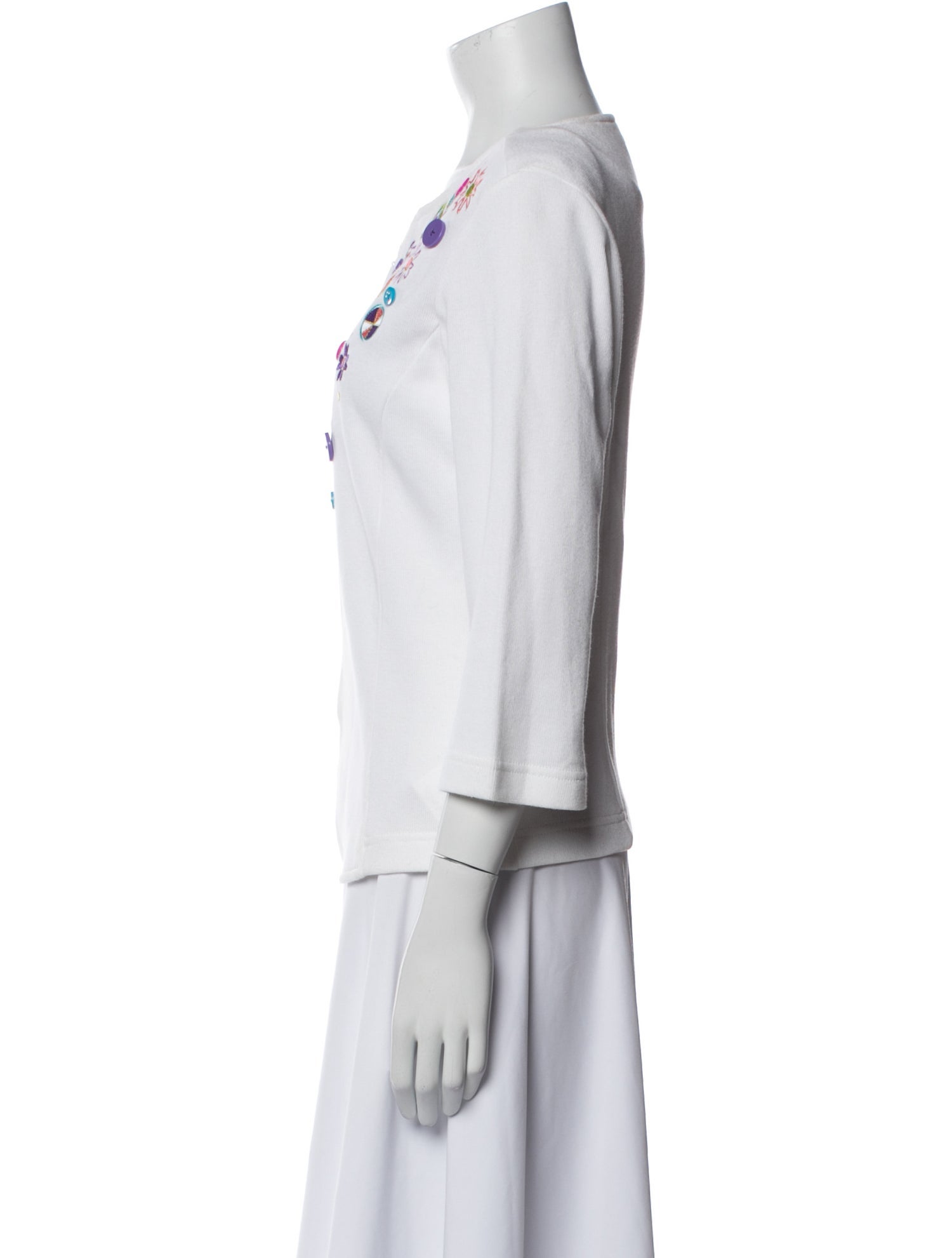 Bob Mackie Wearable Art V-Neck Sweater