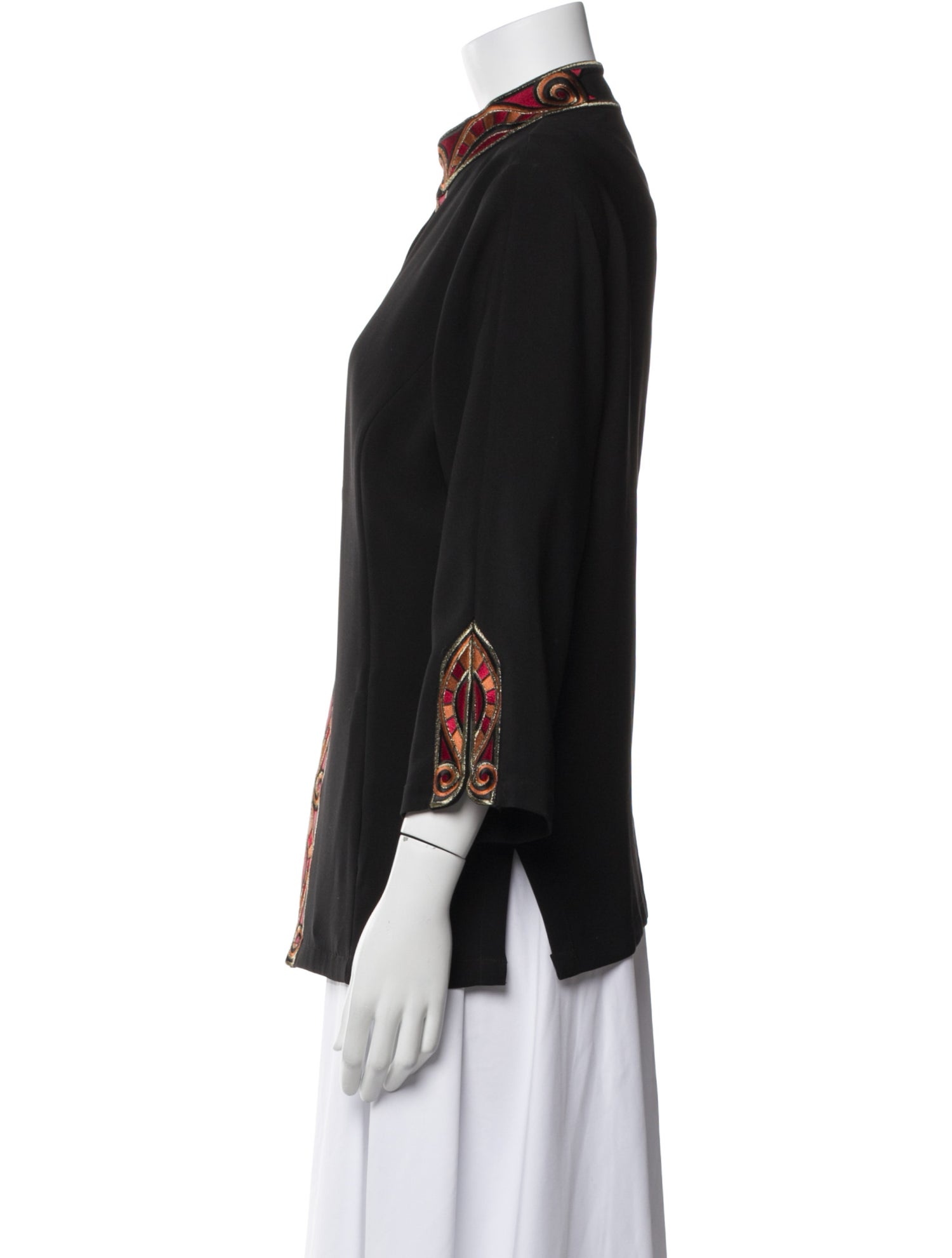 Bob Mackie Wearable Art Printed Evening Jacket