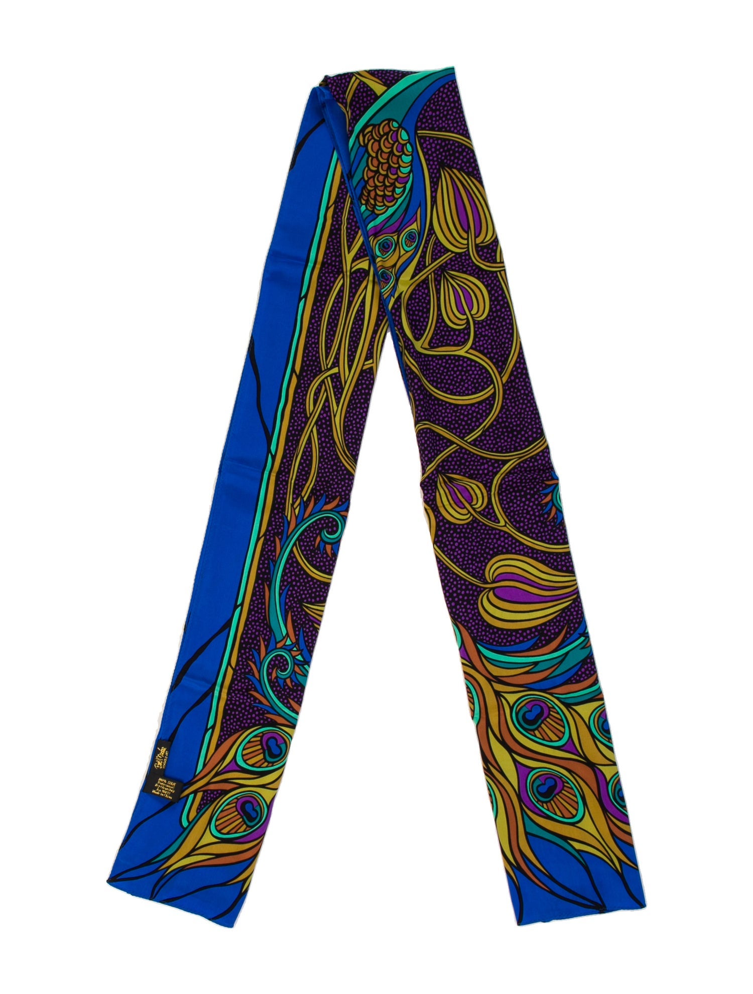 Bob Mackie Wearable Art Silk Printed Scarf