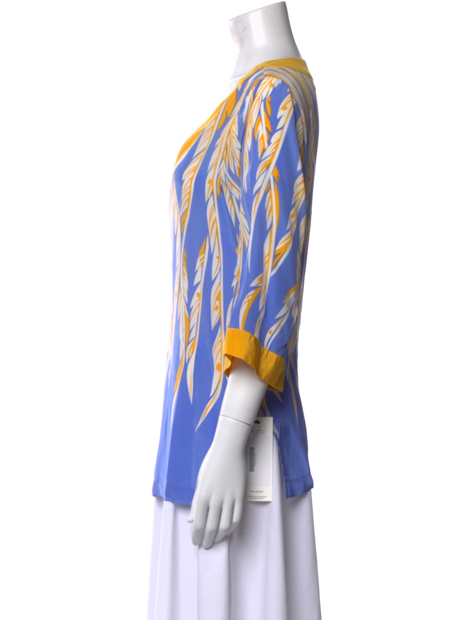 Bob Mackie Wearable Art Silk Printed Tunic