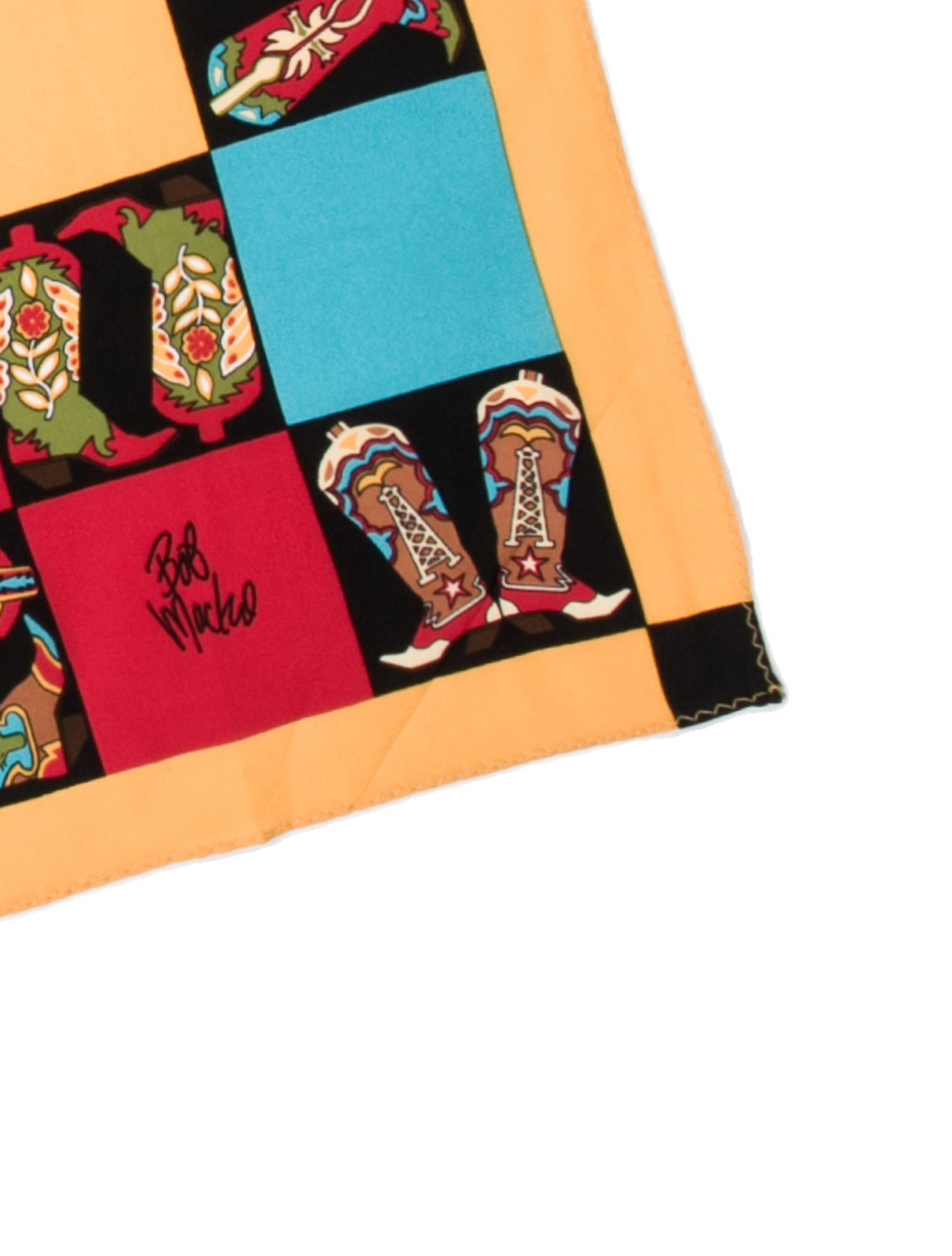 Bob Mackie Wearable Art Silk Striped Scarf