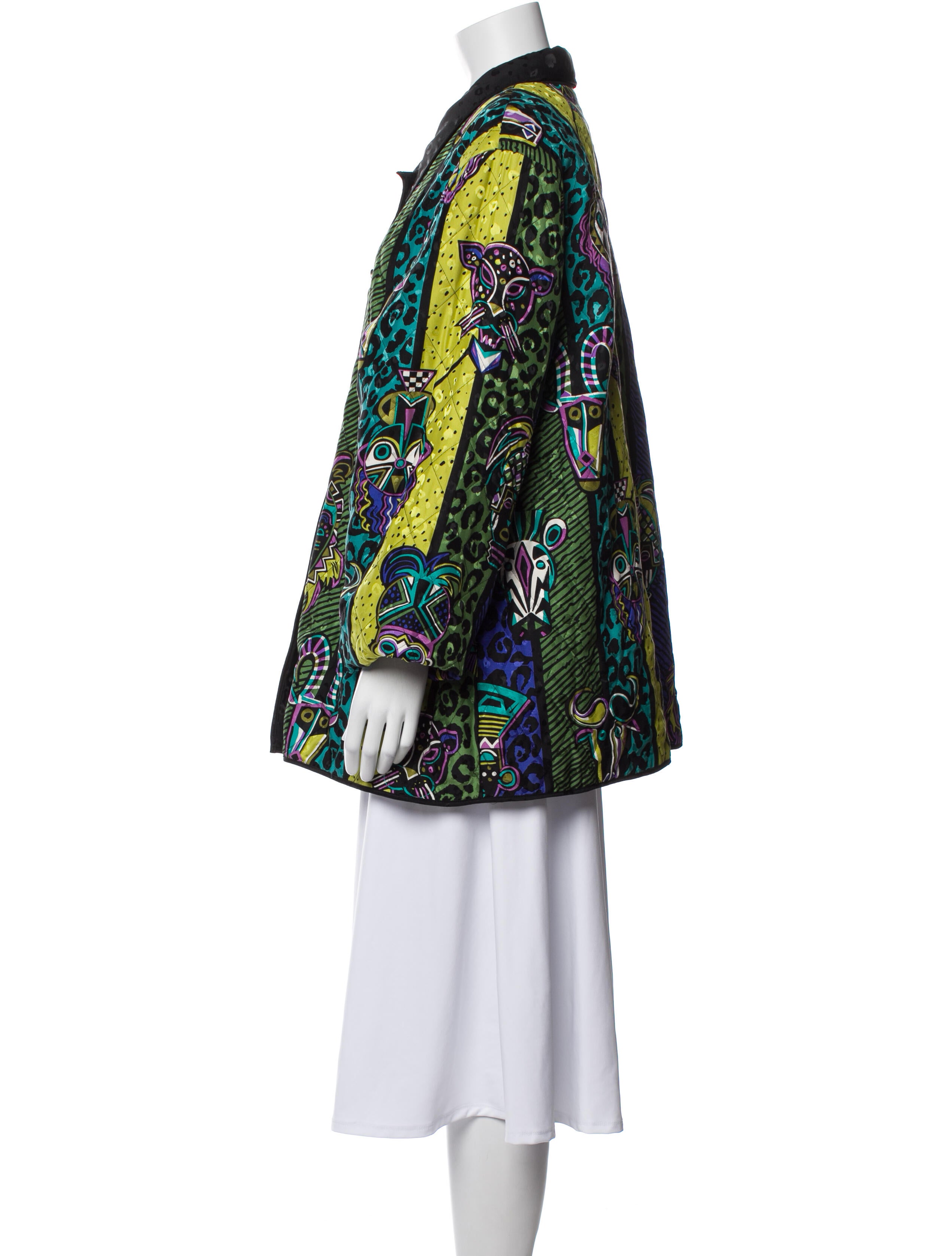 Bob Mackie Wearable Art Vintage Silk Evening Jacket