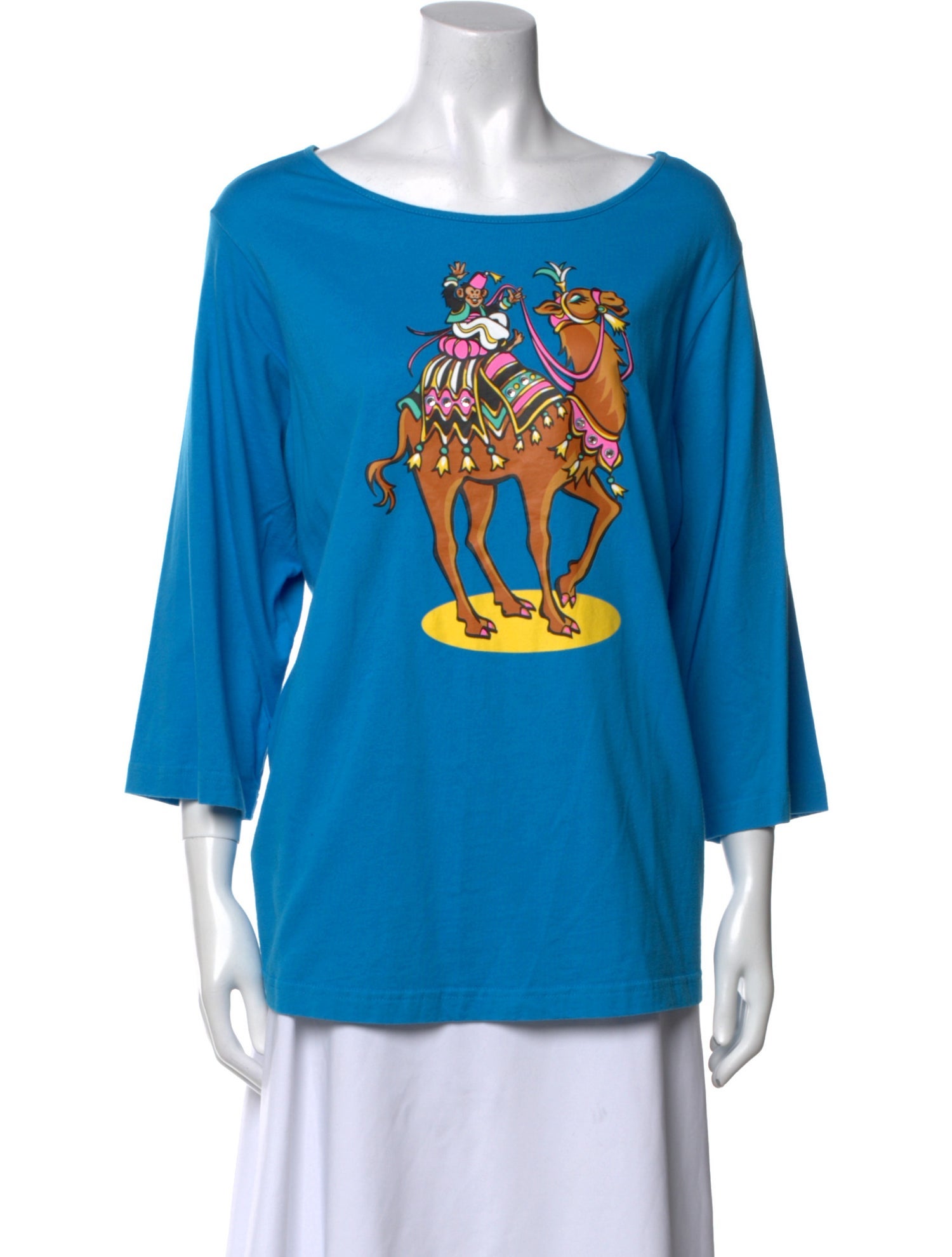 Bob Mackie Wearable Art Vintage Graphic Print T-Shirt