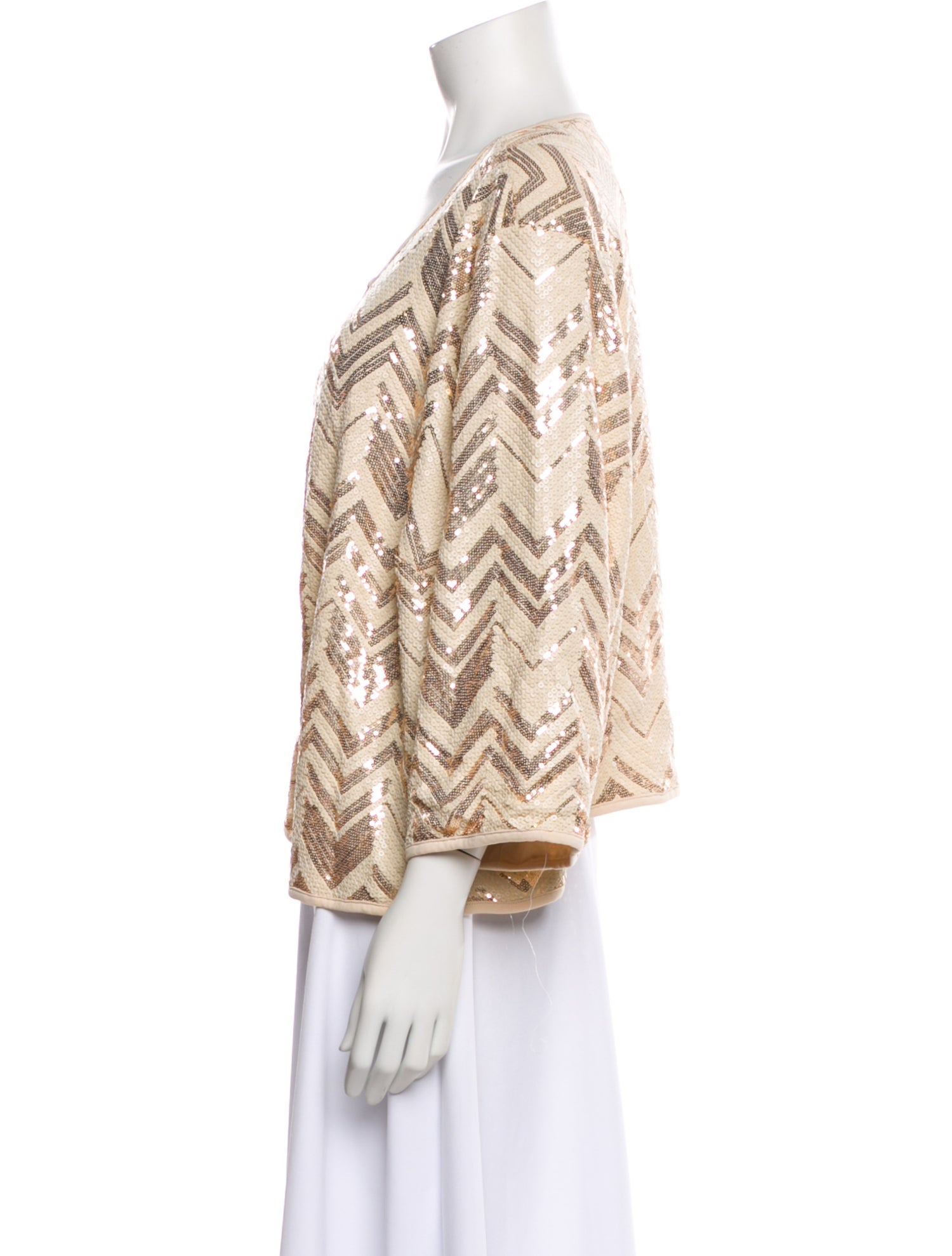 Bob Mackie Wearable Art Striped Evening Jacket