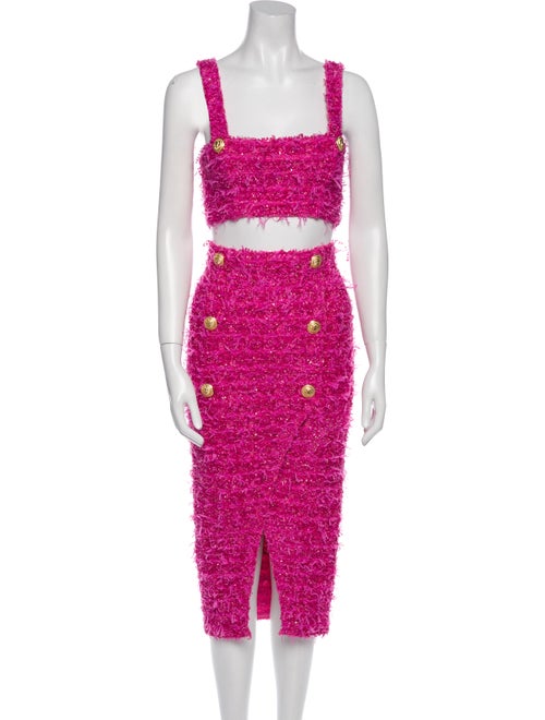 Balmain x Barbie Glitter Accents Skirt Set