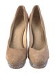 B Brian Atwood Suede Crystal Embellishments Pumps