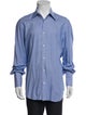 Barba Napoli Plaid Print Long Sleeve Dress Shirt
