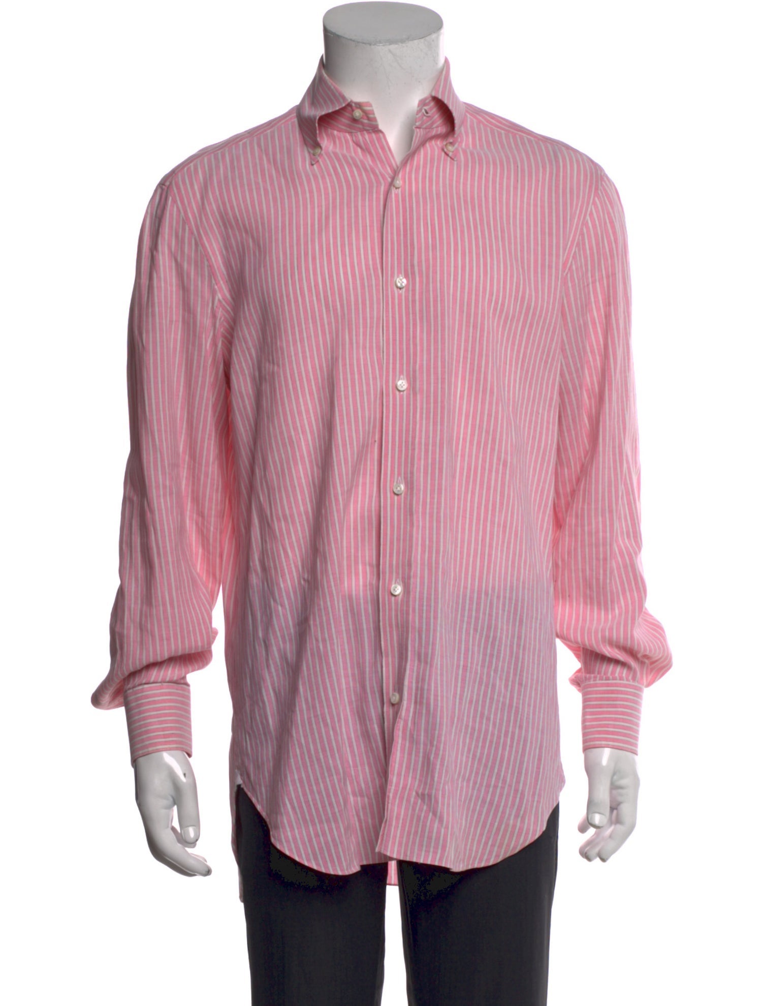 Barba Napoli Striped Long Sleeve Dress Shirt