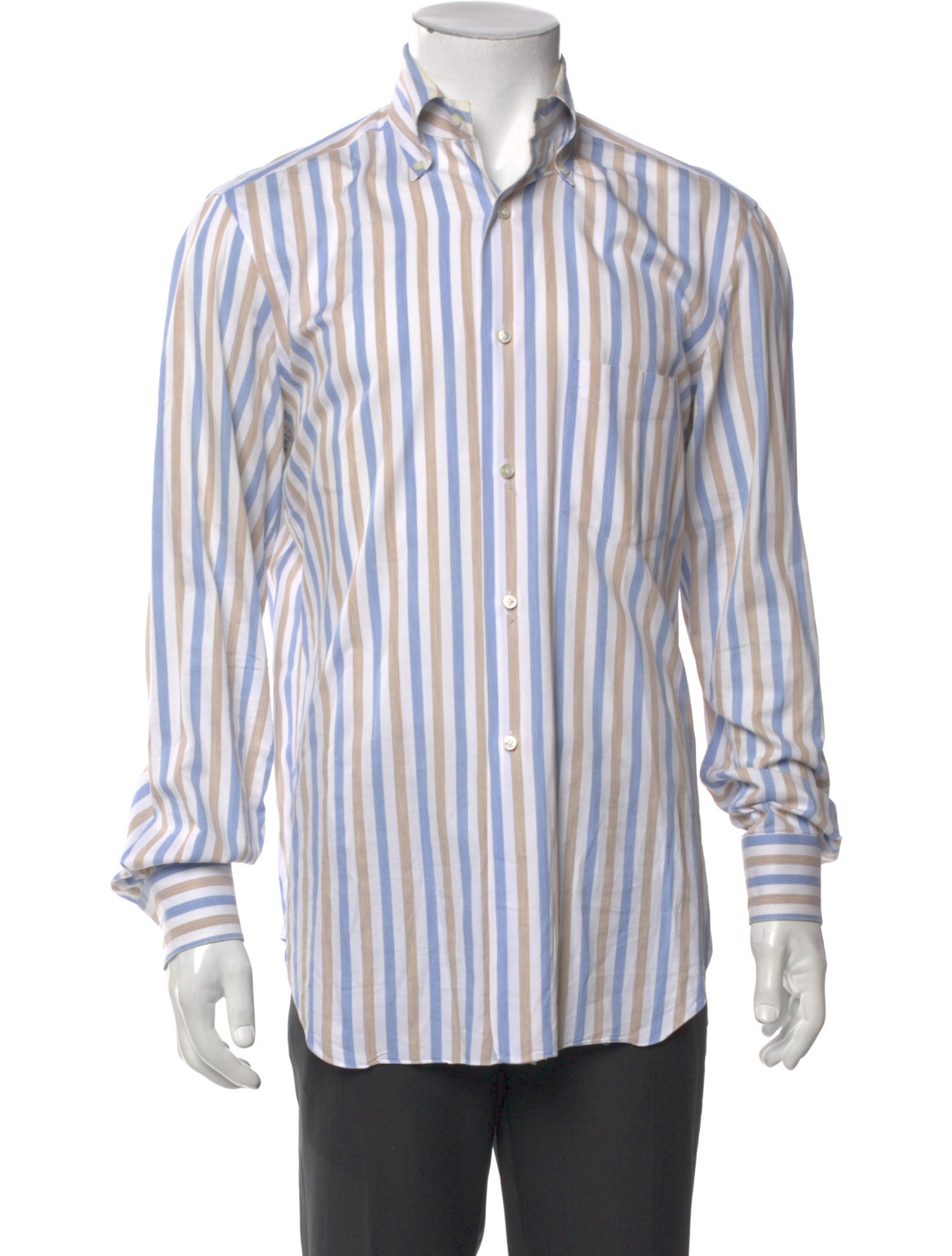Barba Napoli Striped Long Sleeve Dress Shirt