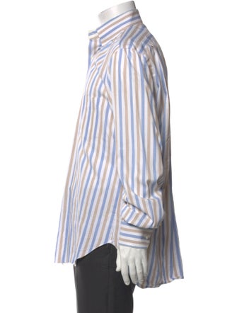 Barba Napoli Striped Long Sleeve Dress Shirt