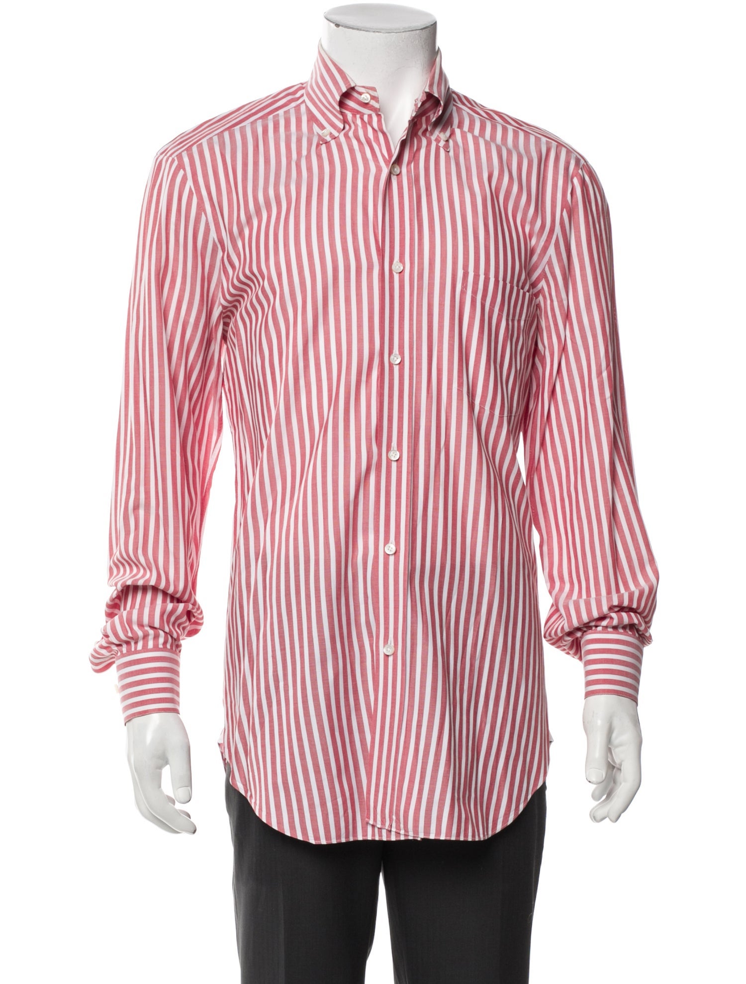Barba Napoli Striped Long Sleeve Dress Shirt