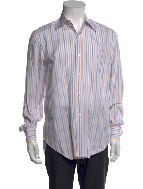 Barba Napoli Striped Long Sleeve Dress Shirt