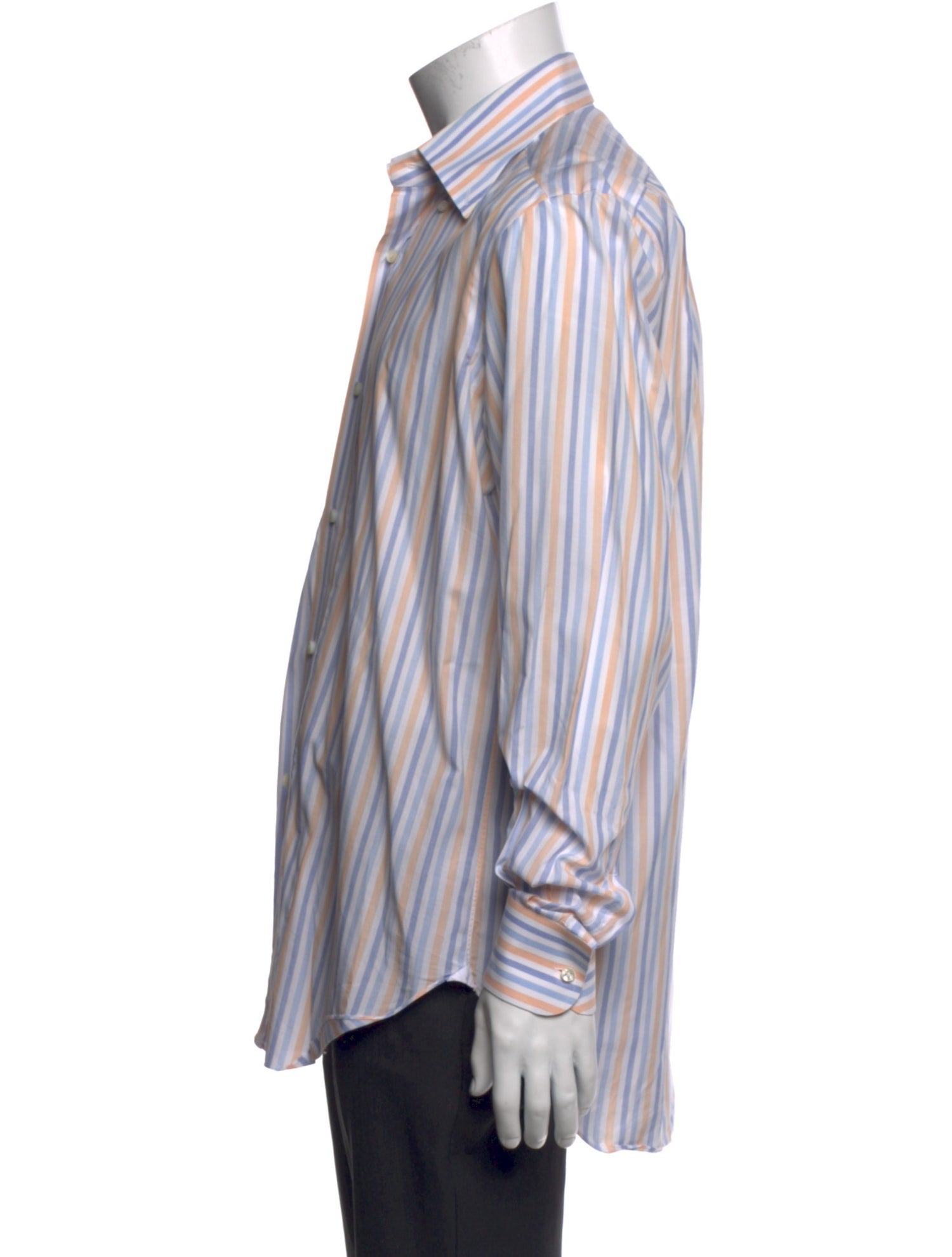 Barba Napoli Striped Long Sleeve Dress Shirt
