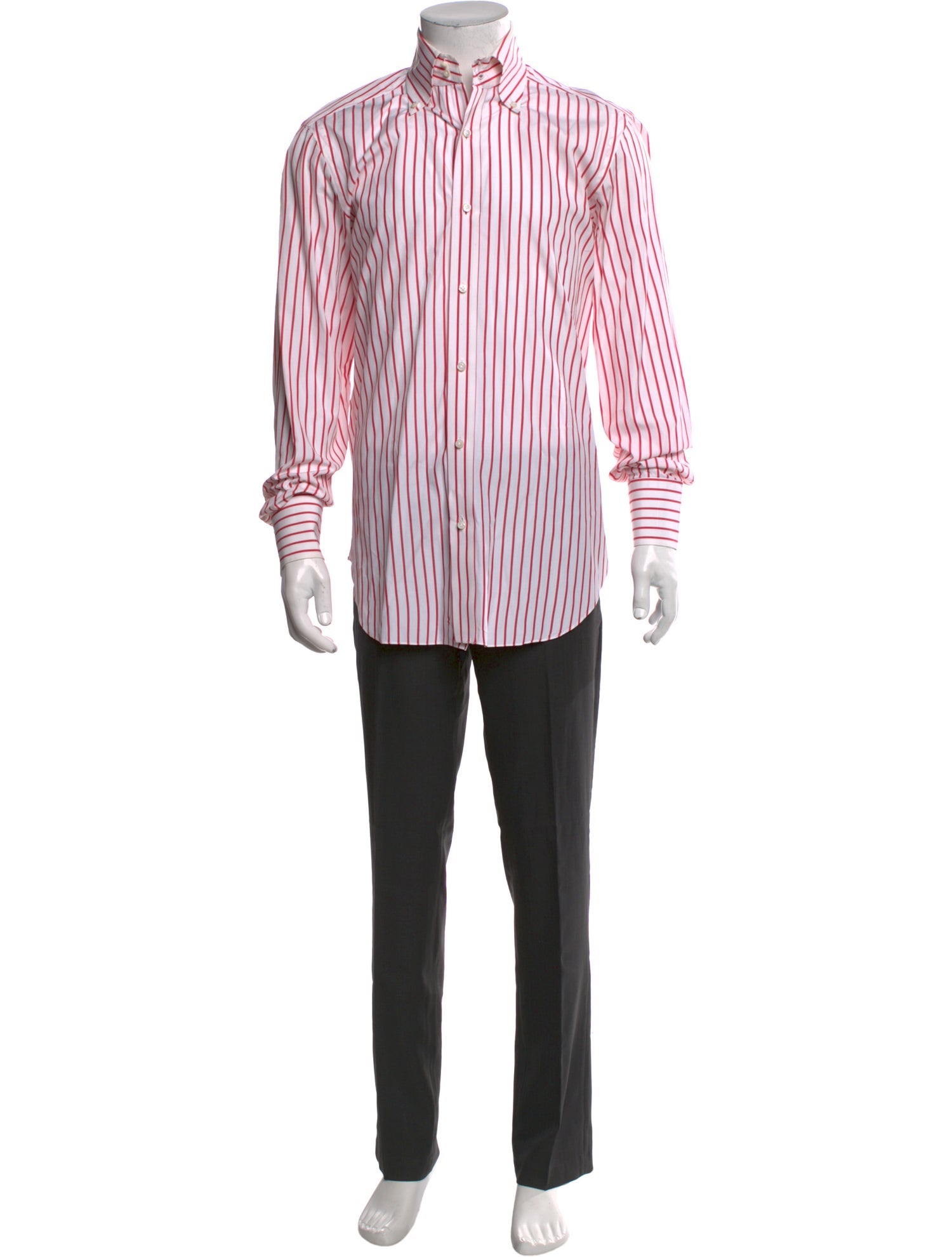Barba Napoli Striped Long Sleeve Dress Shirt