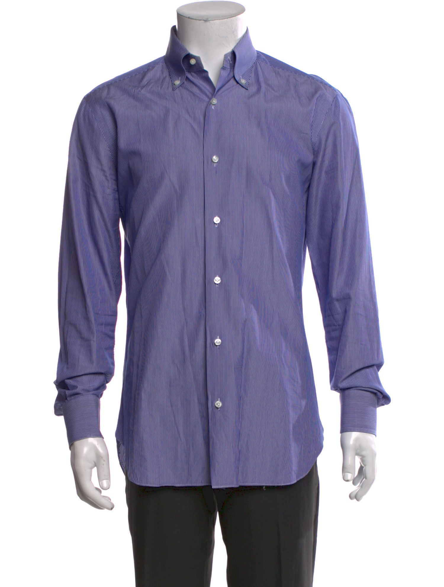 Barba Napoli Striped Long Sleeve Dress Shirt