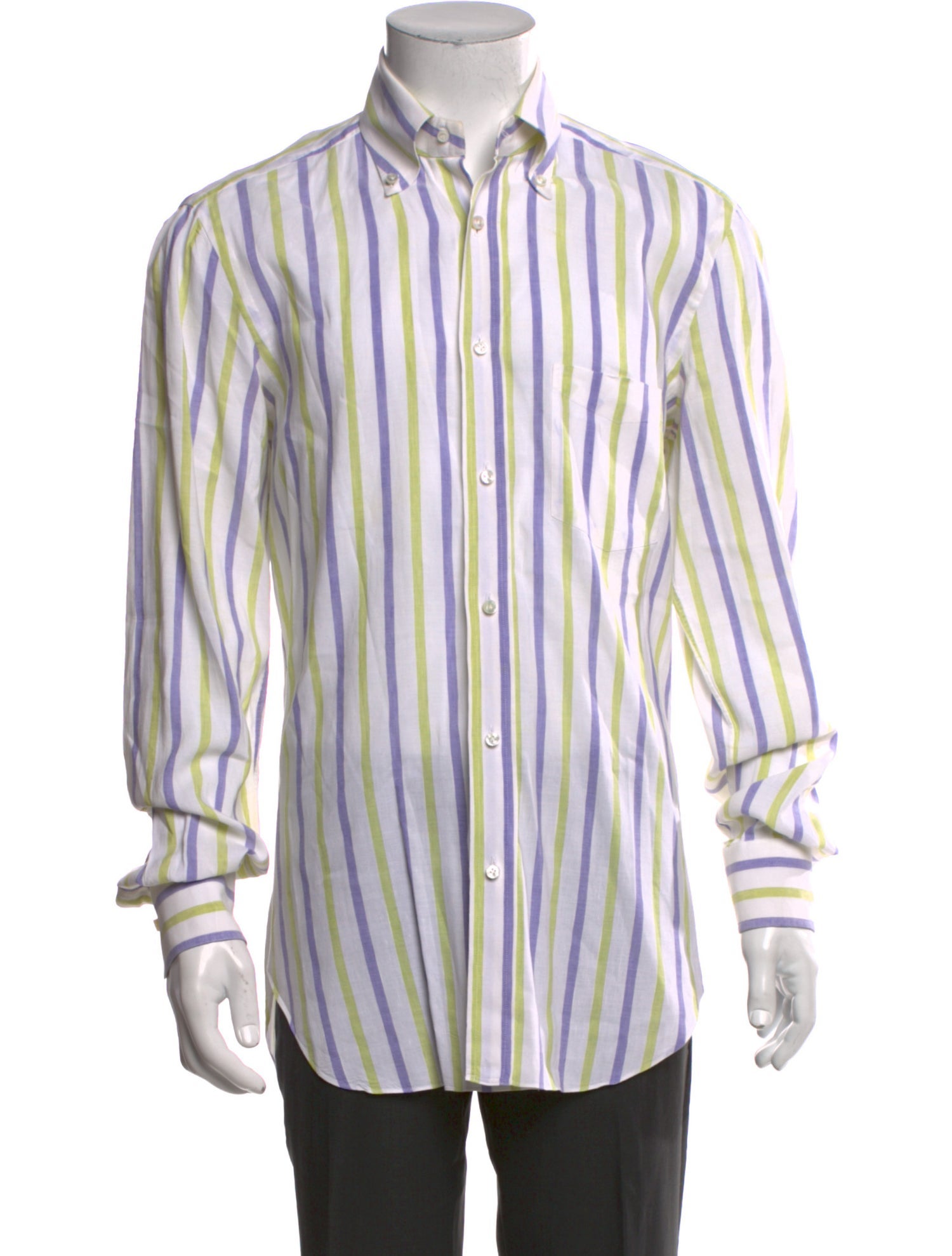 Barba Napoli Striped Long Sleeve Dress Shirt