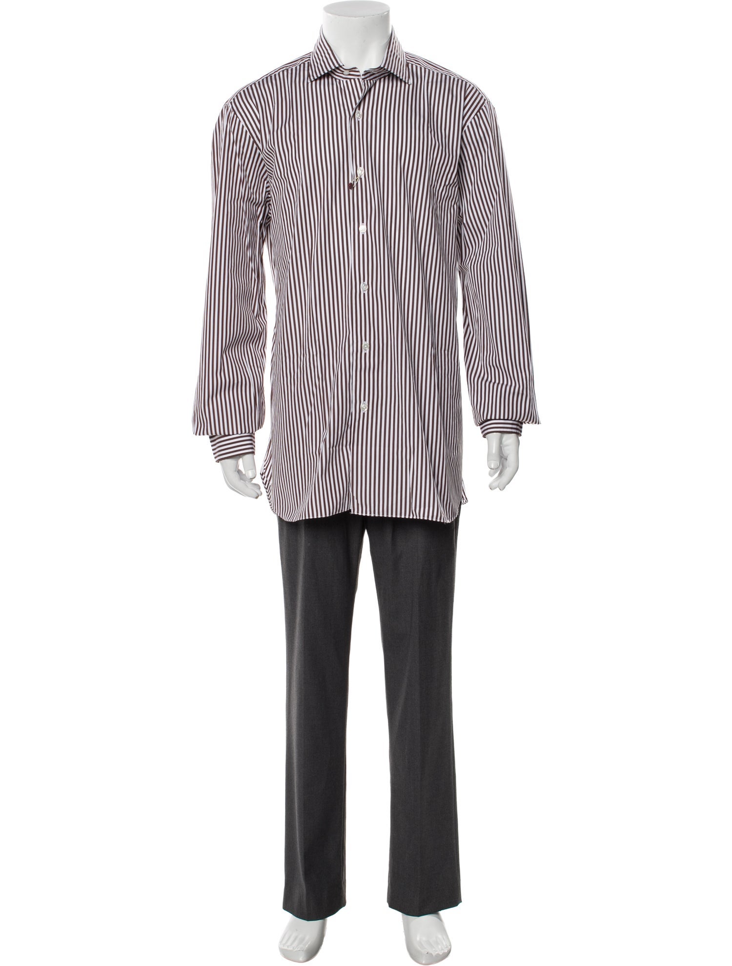 Barba Napoli Striped Long Sleeve Shirt