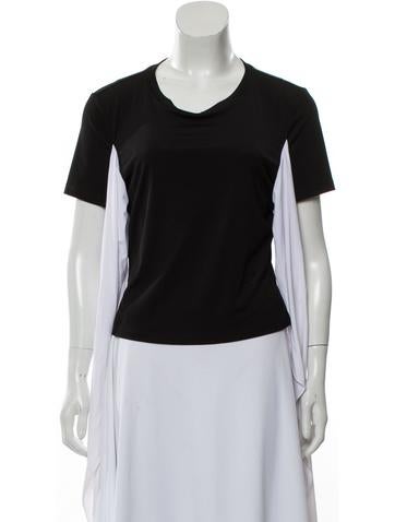 Bande Noir Tops Scoop Neck Short Sleeve T-Shirt M