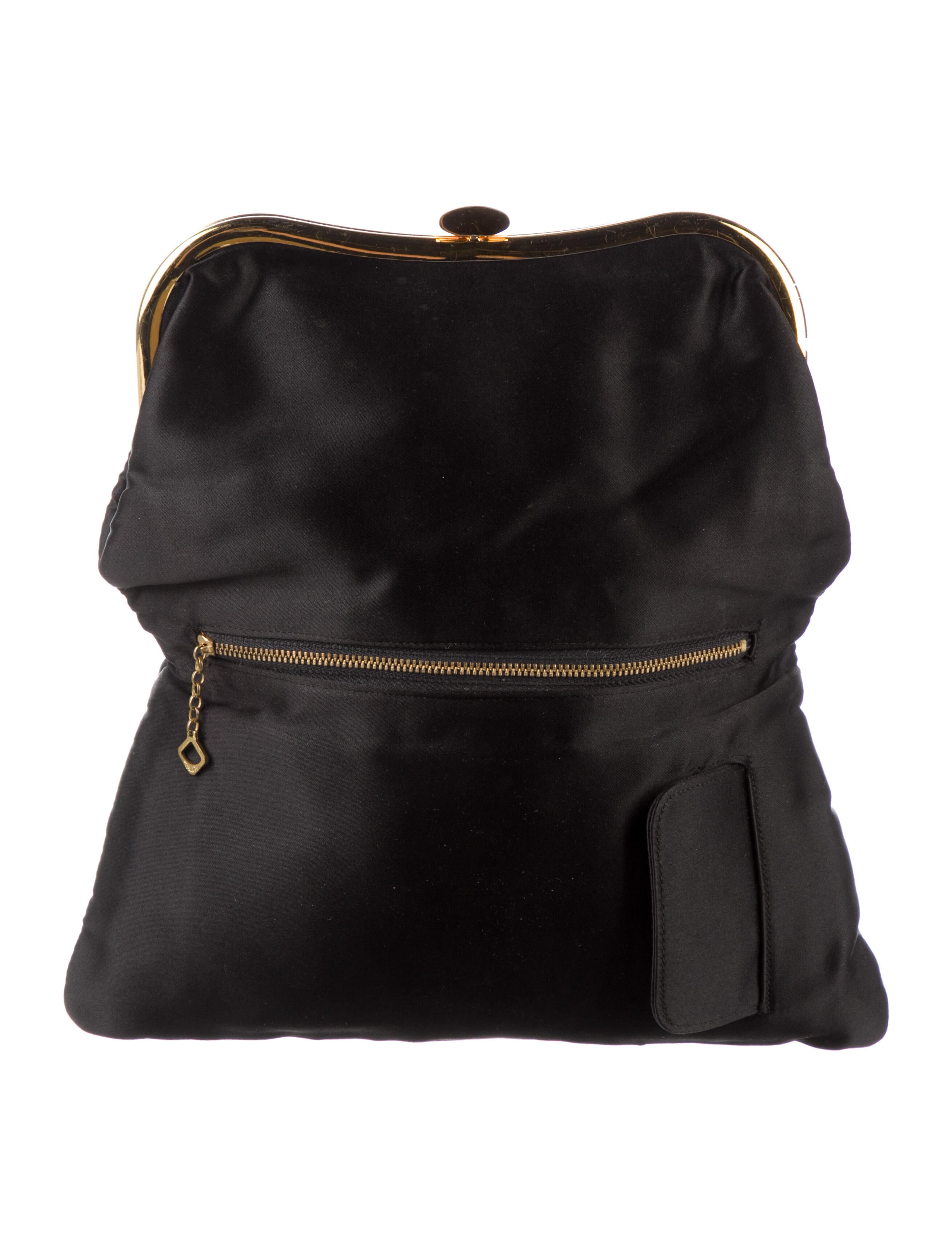 Bienen Davis Satin Clutch Black Clutches, Handbags WBNDV20276 The