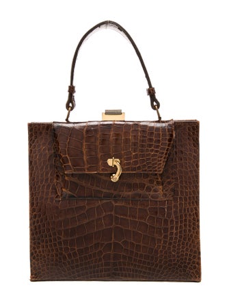 Bienen Davis Crocodile Top Handle Bag
