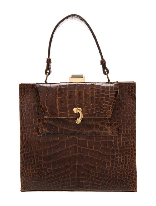 Bienen Davis Crocodile Top Handle Bag