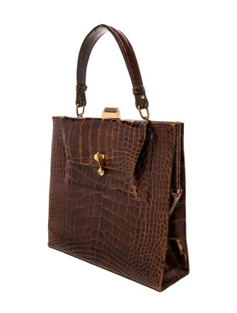 Bienen Davis Crocodile Top Handle Bag