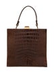 Bienen Davis Crocodile Top Handle Bag