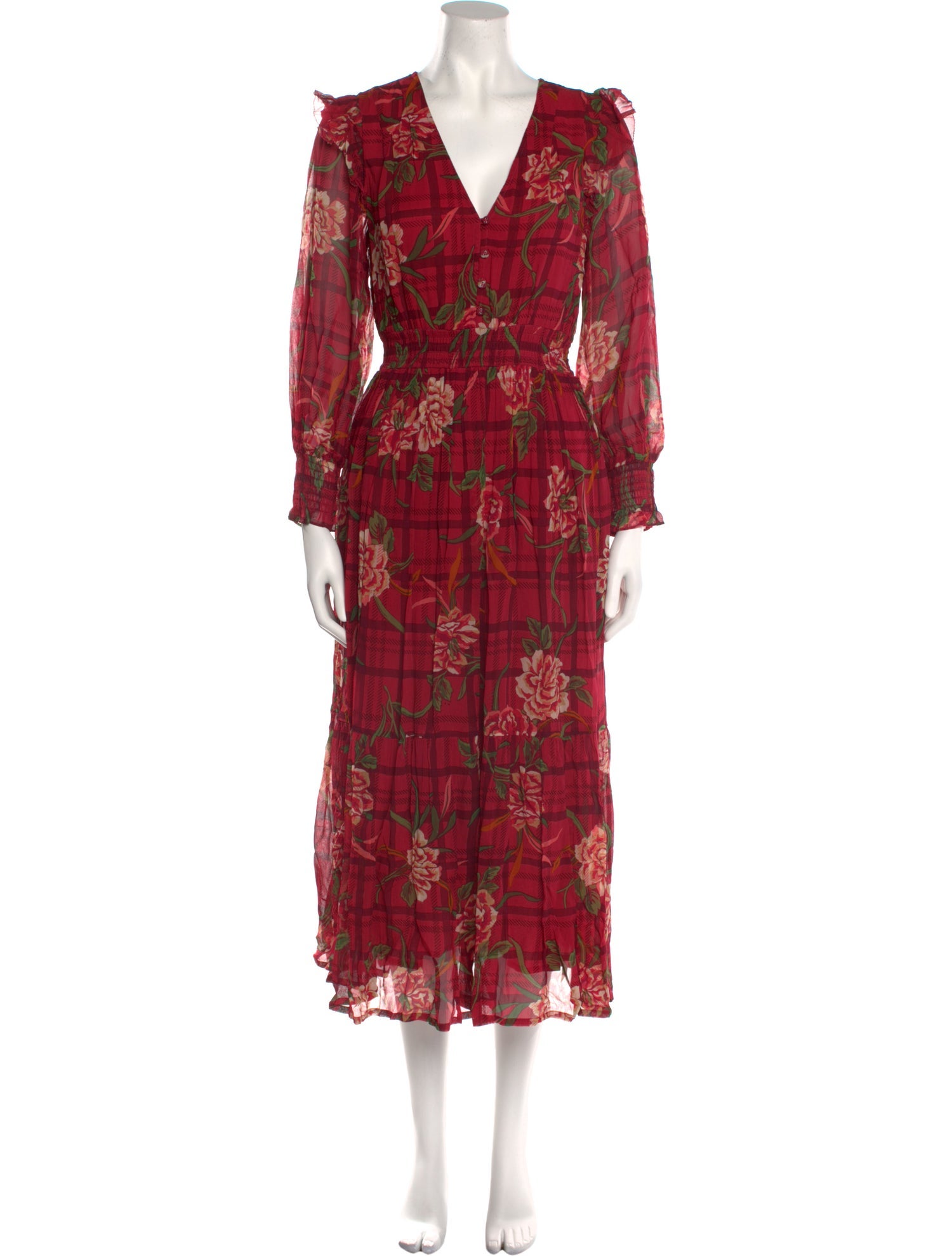 Banjanan Floral Print Long Dress