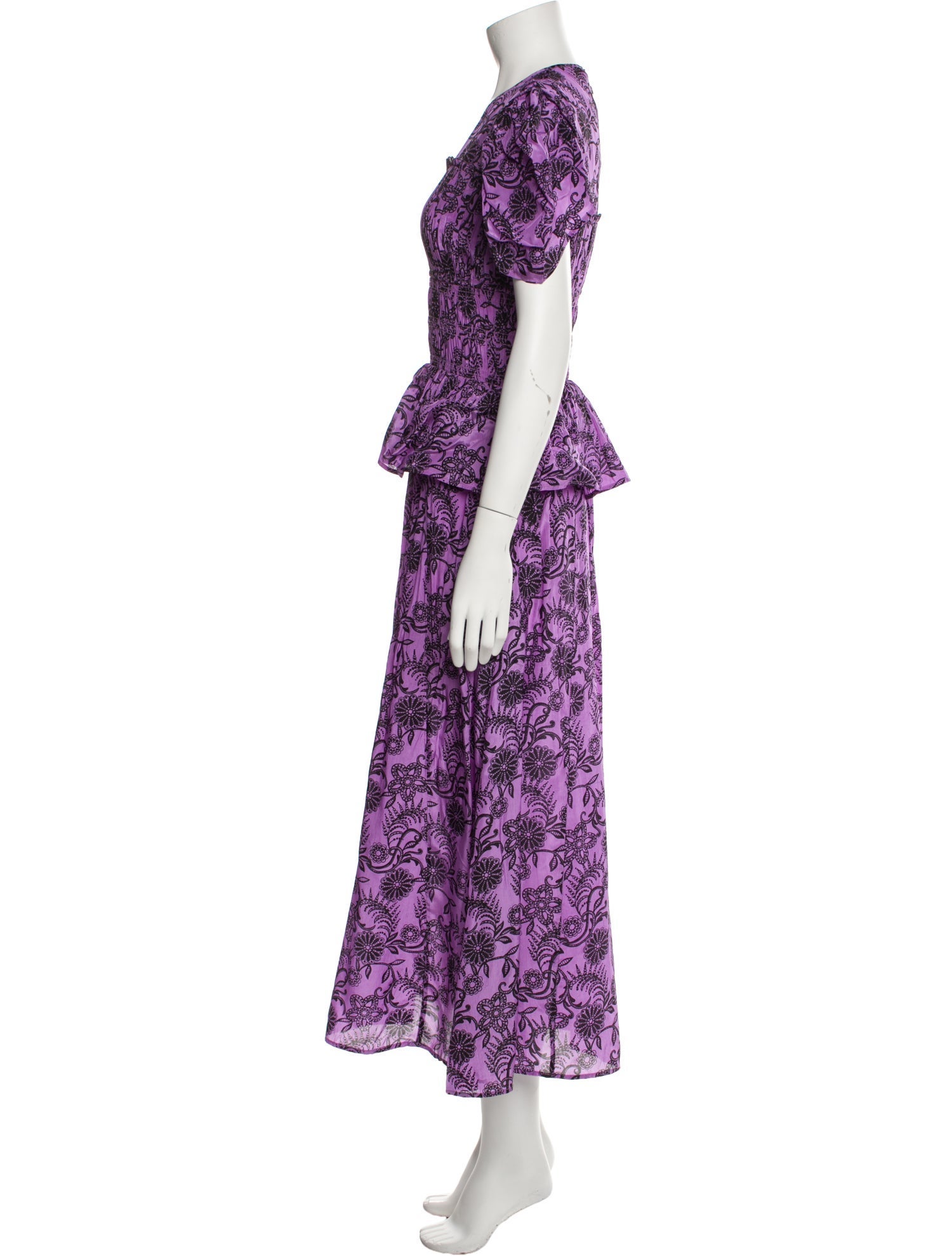 Banjanan Floral Print Long Dress