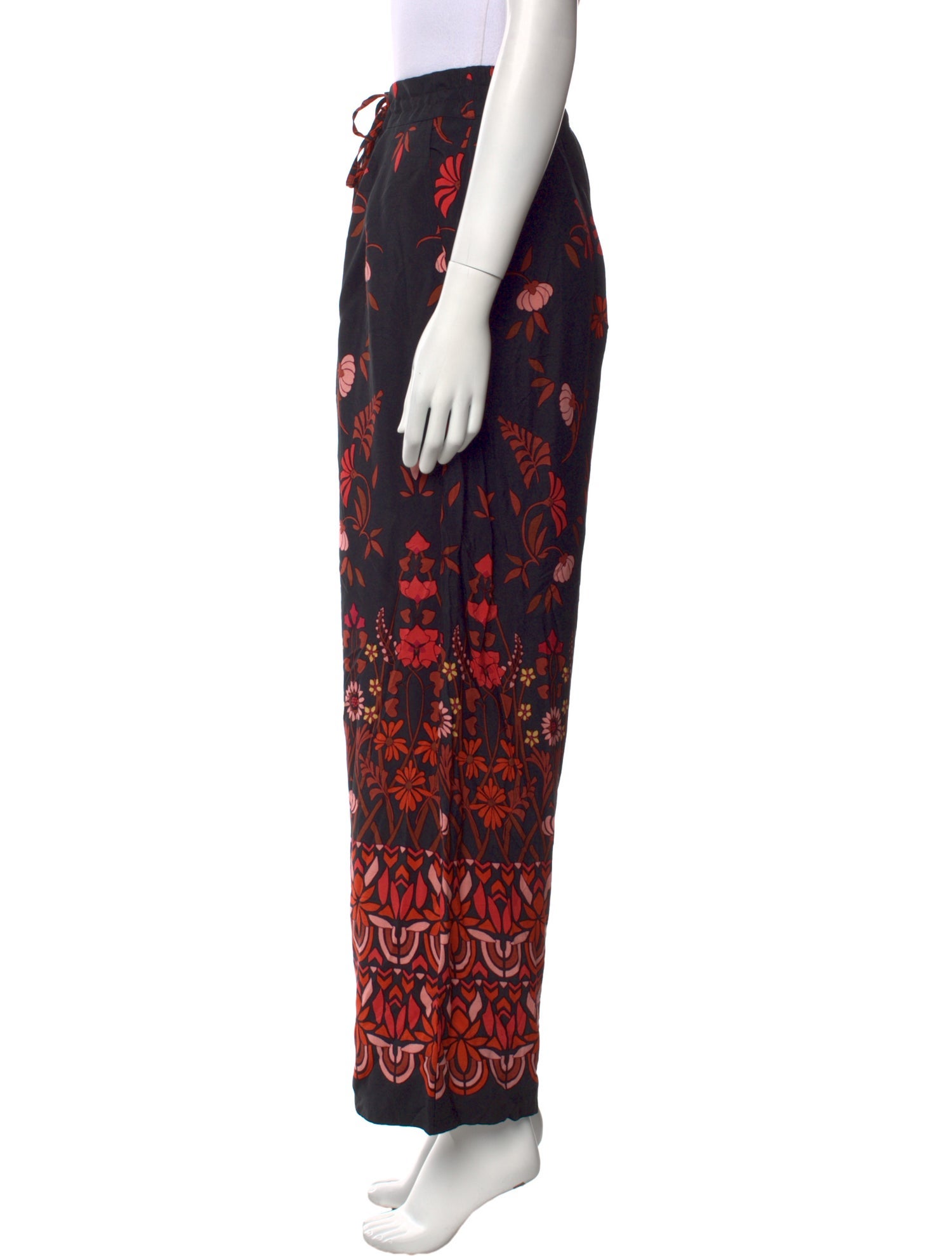 Banjanan Floral Print Wide Leg Pants