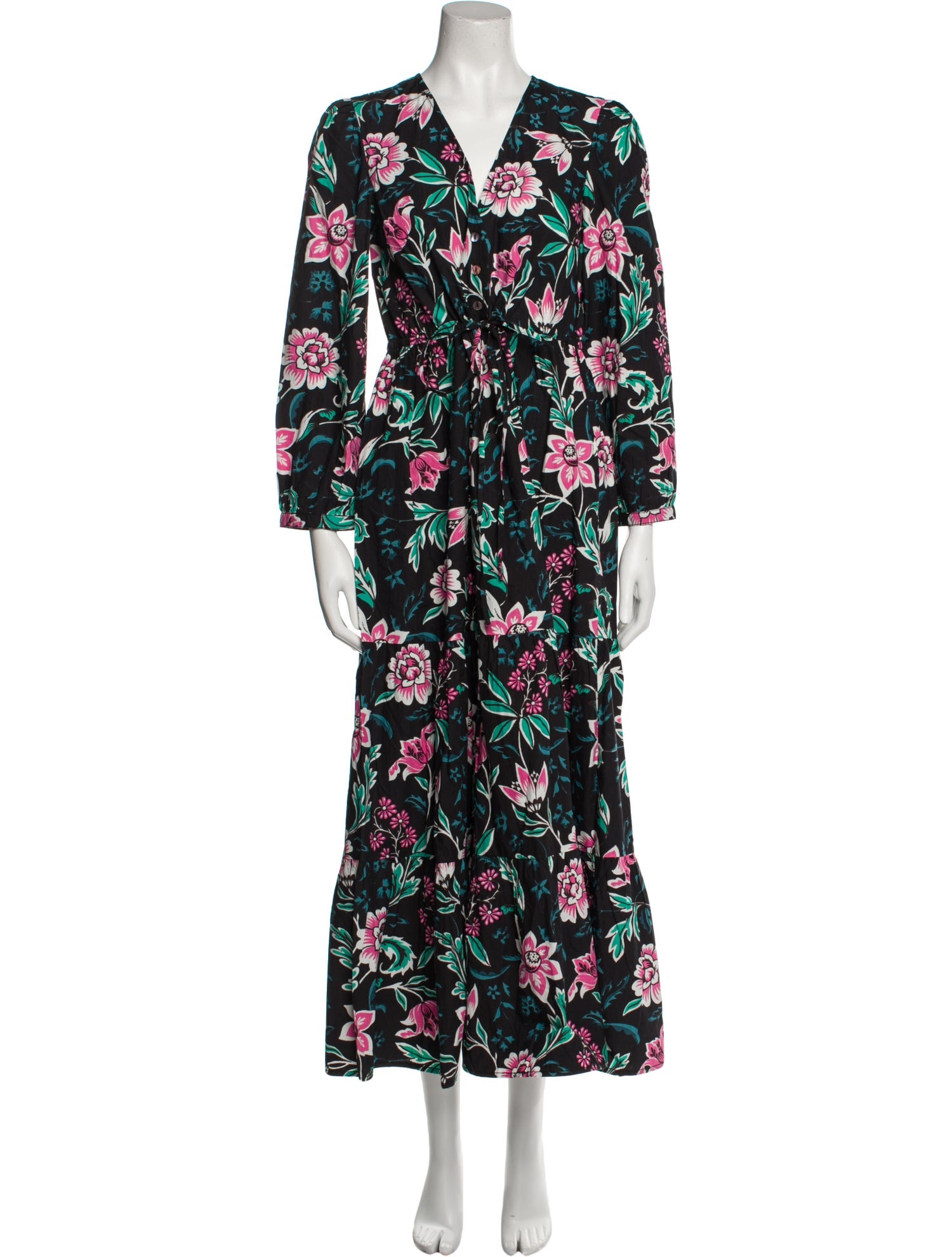 Banjanan Floral Print Long Dress
