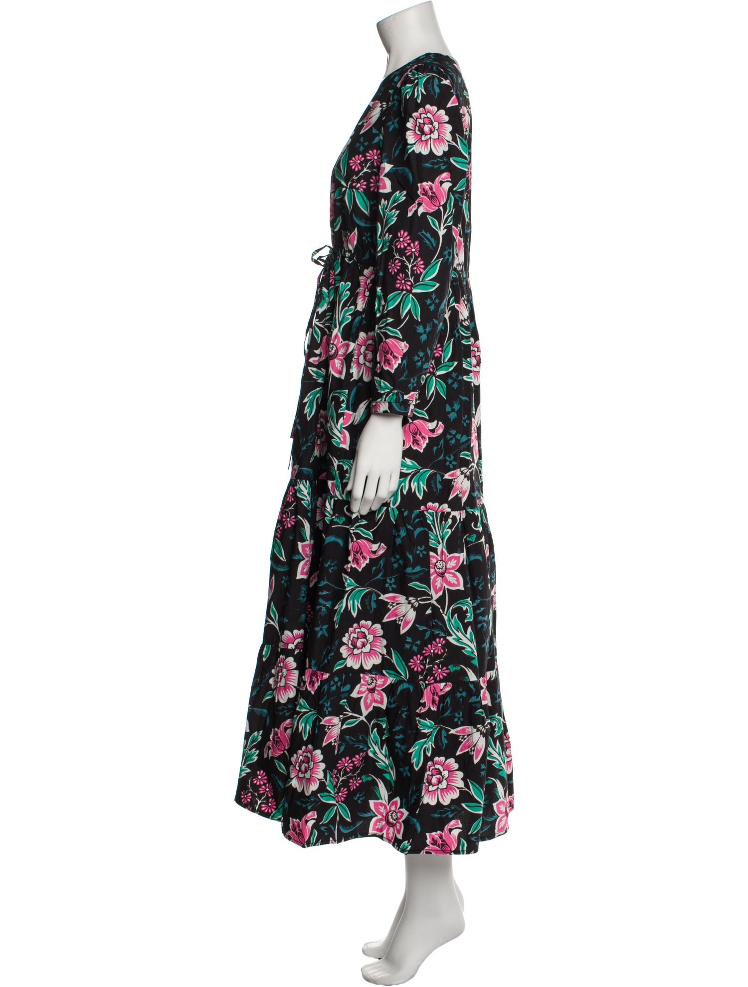 Banjanan Floral Print Long Dress