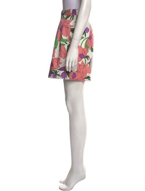 Banjanan Floral Print Mini Shorts