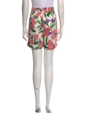 Banjanan Floral Print Mini Shorts