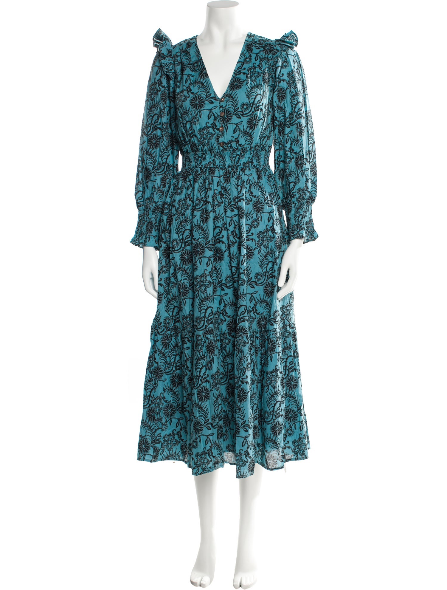 Banjanan Floral Print Long Dress w/ Tags