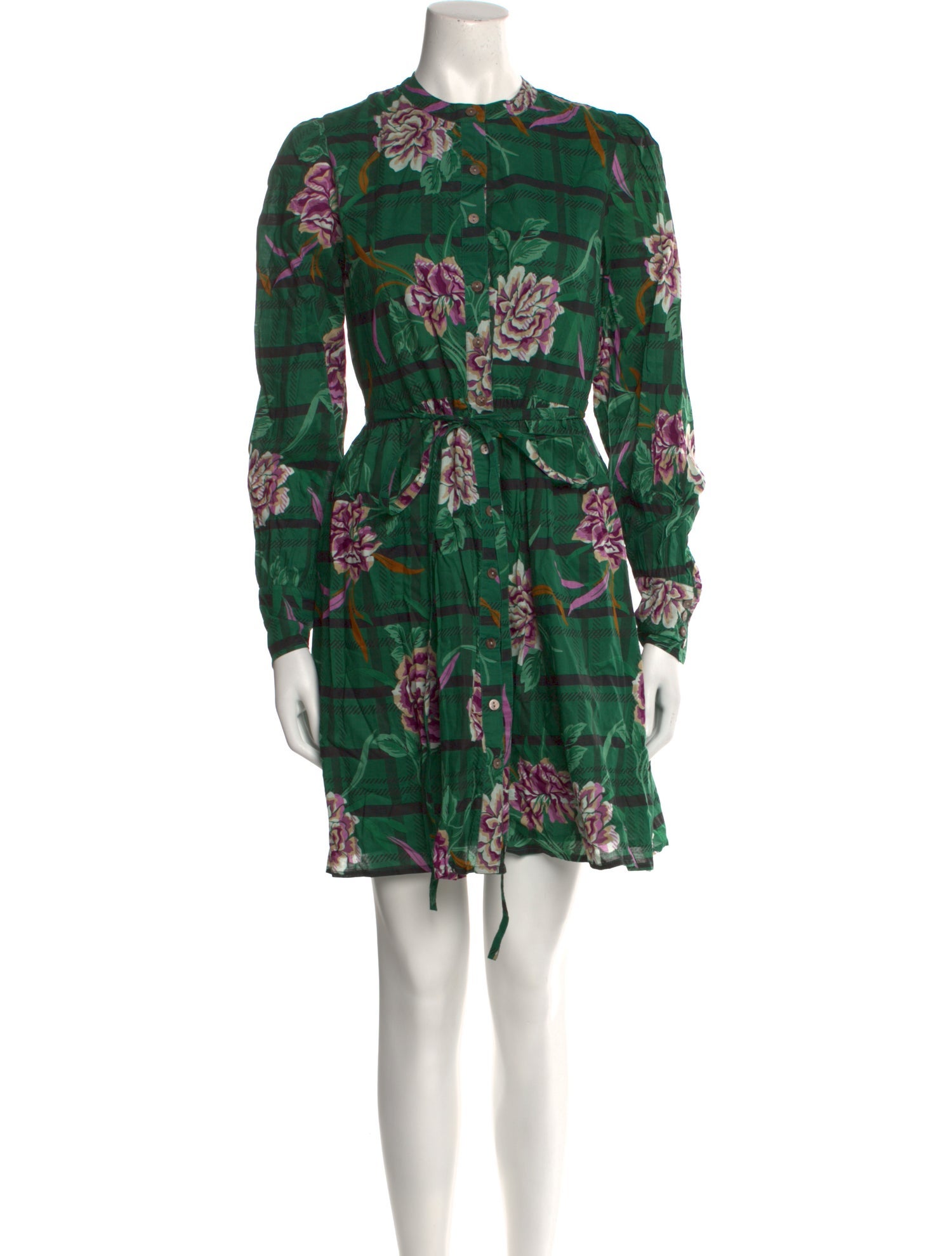 Banjanan Floral Print Mini Dress