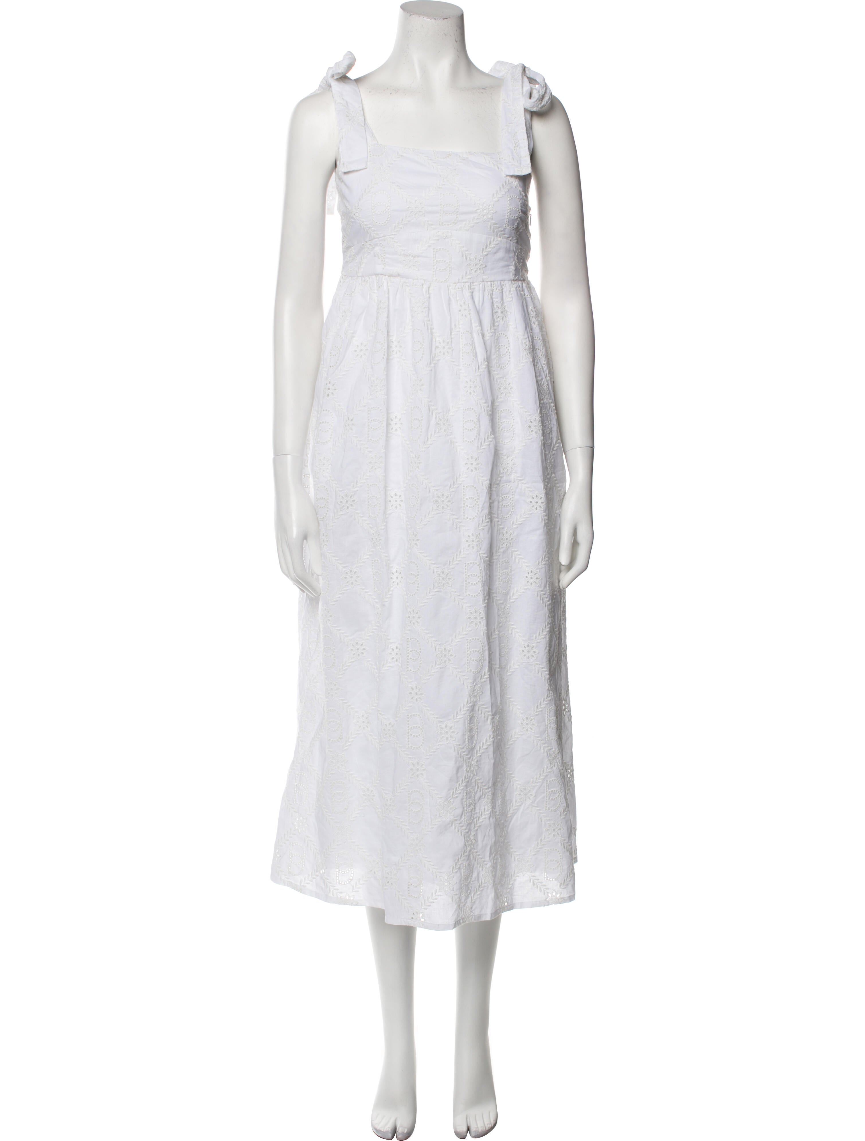 Banjanan Square Neckline Midi Length Dress