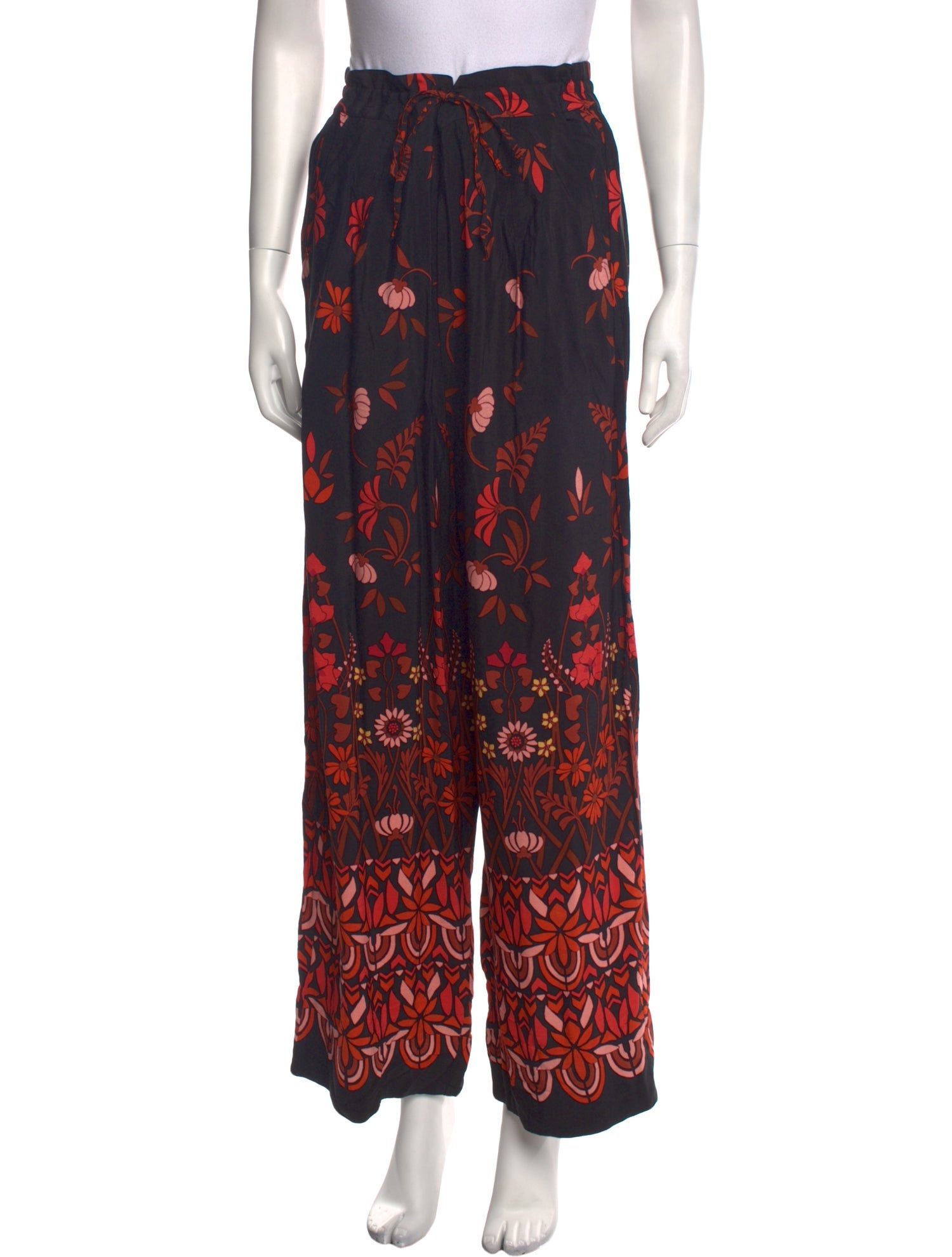 Banjanan Floral Print Wide Leg Pants