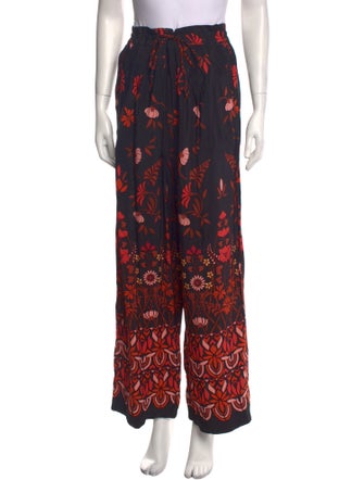 Banjanan Floral Print Wide Leg Pants