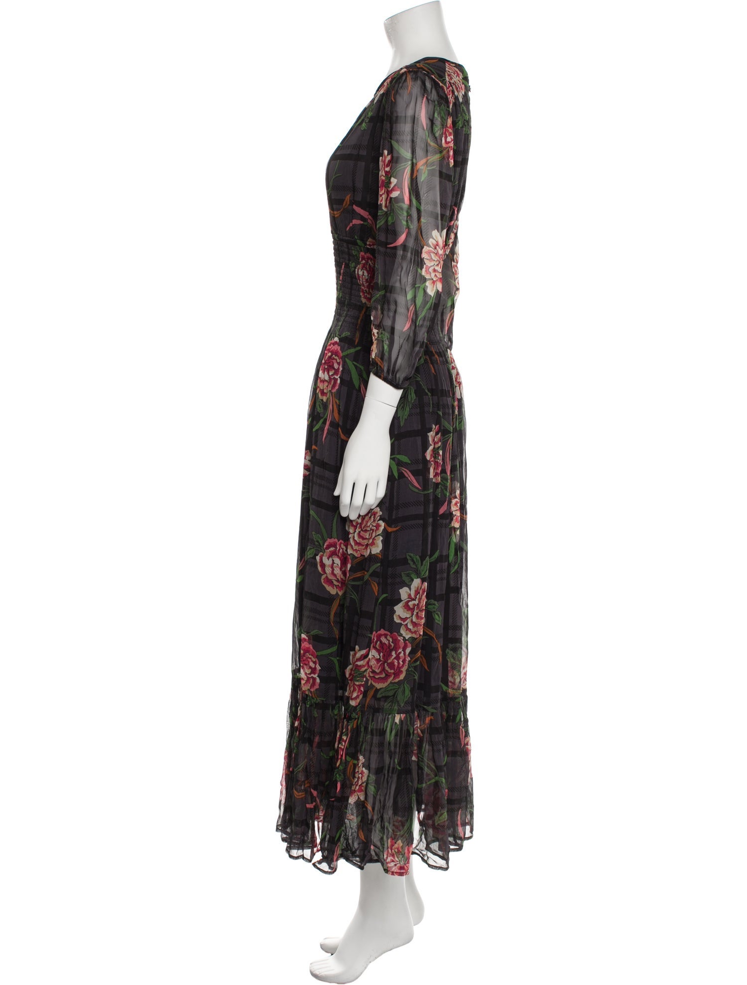 Banjanan Floral Print Long Dress