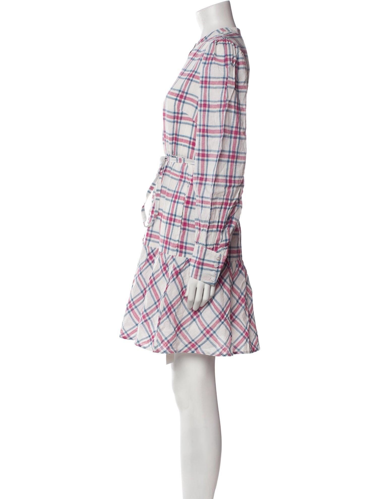 Banjanan Plaid Print Mini Dress