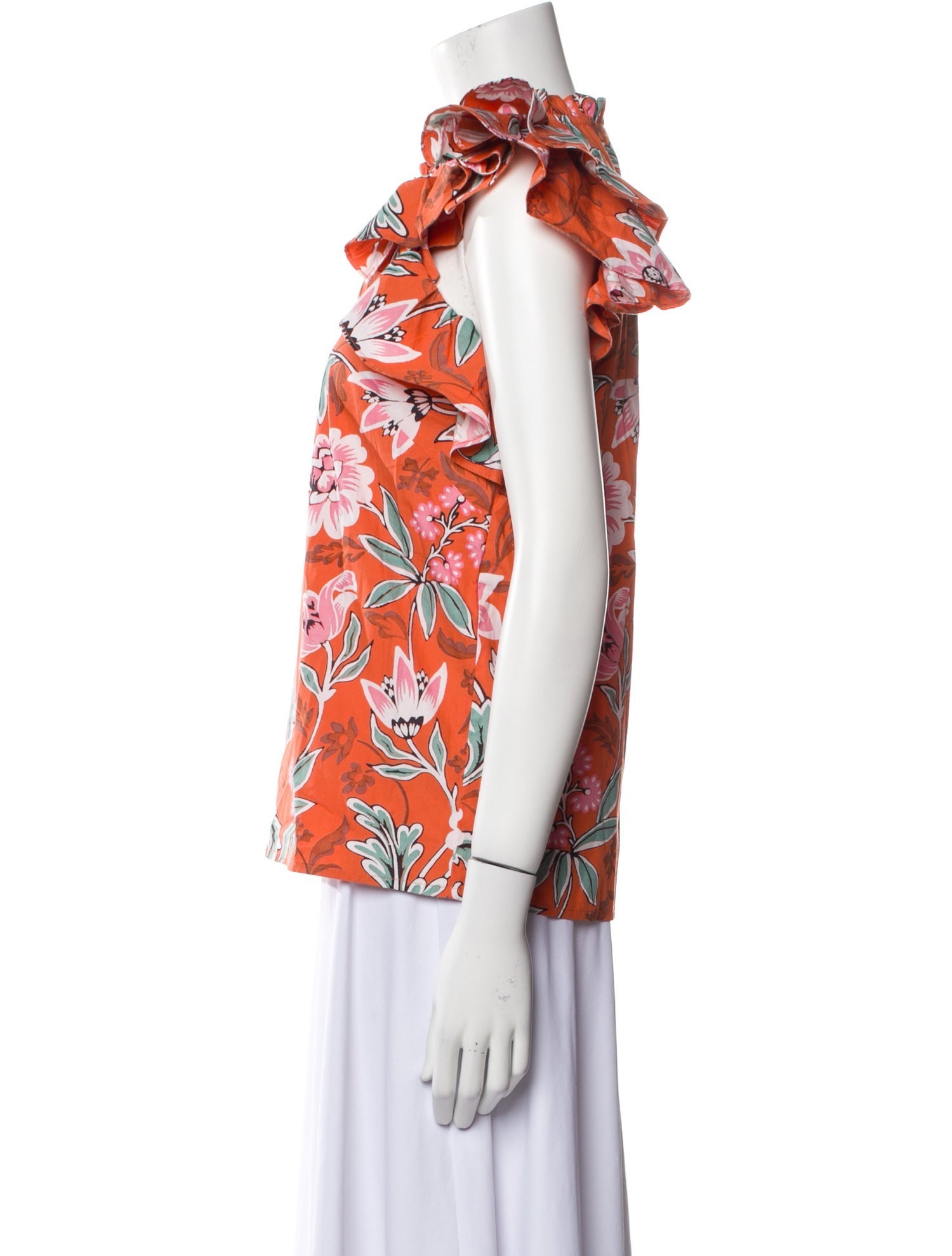 Banjanan Floral Print Crew Neck Blouse