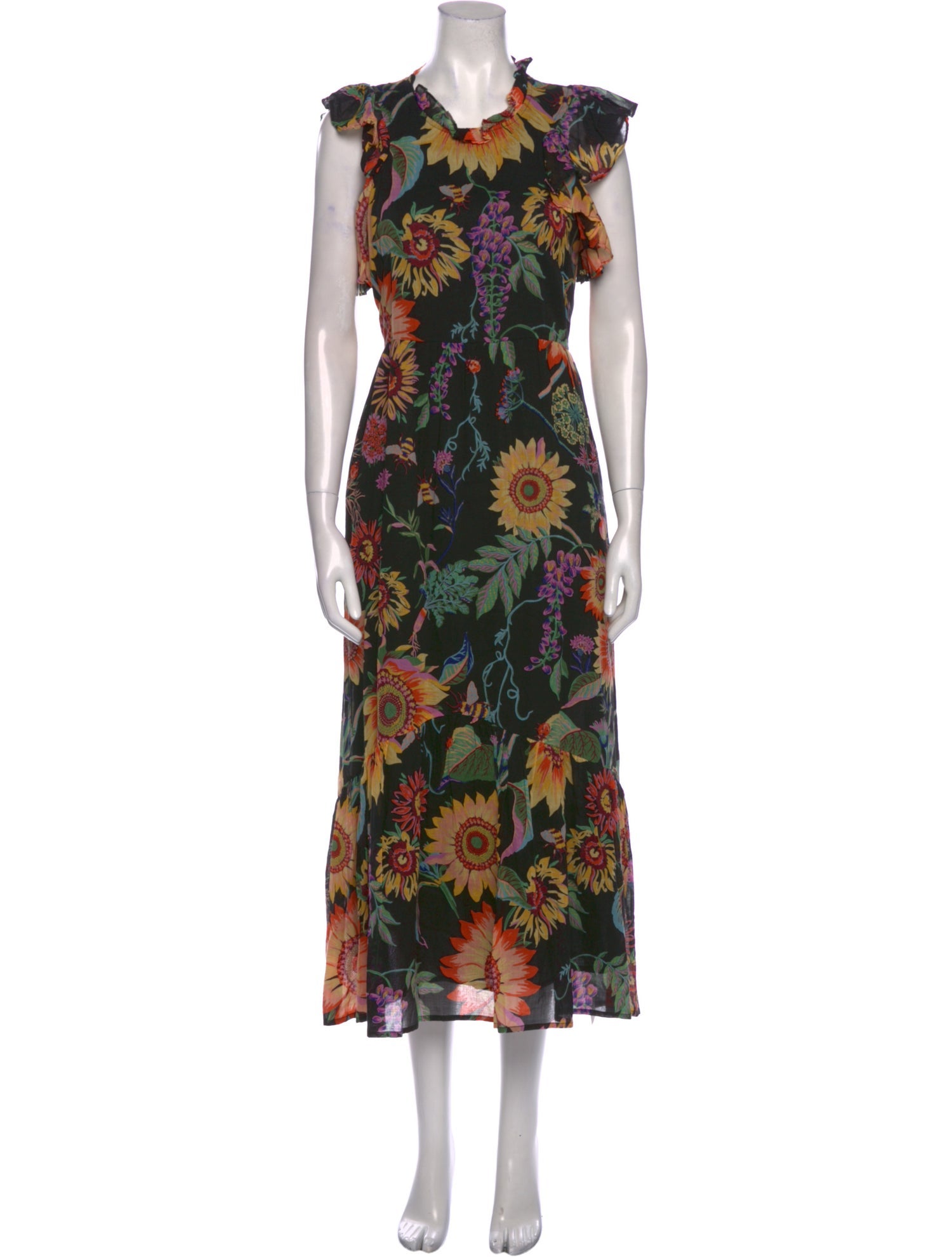 Banjanan Floral Print Long Dress