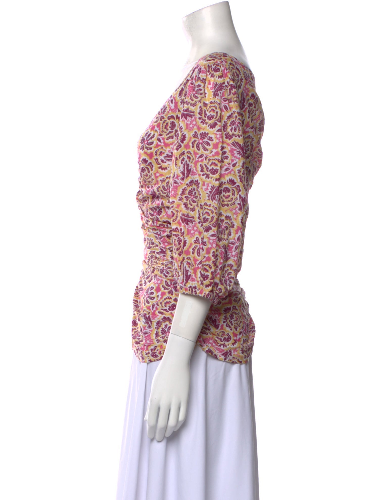 Banjanan Paisley Print V-Neck Blouse w/ Tags