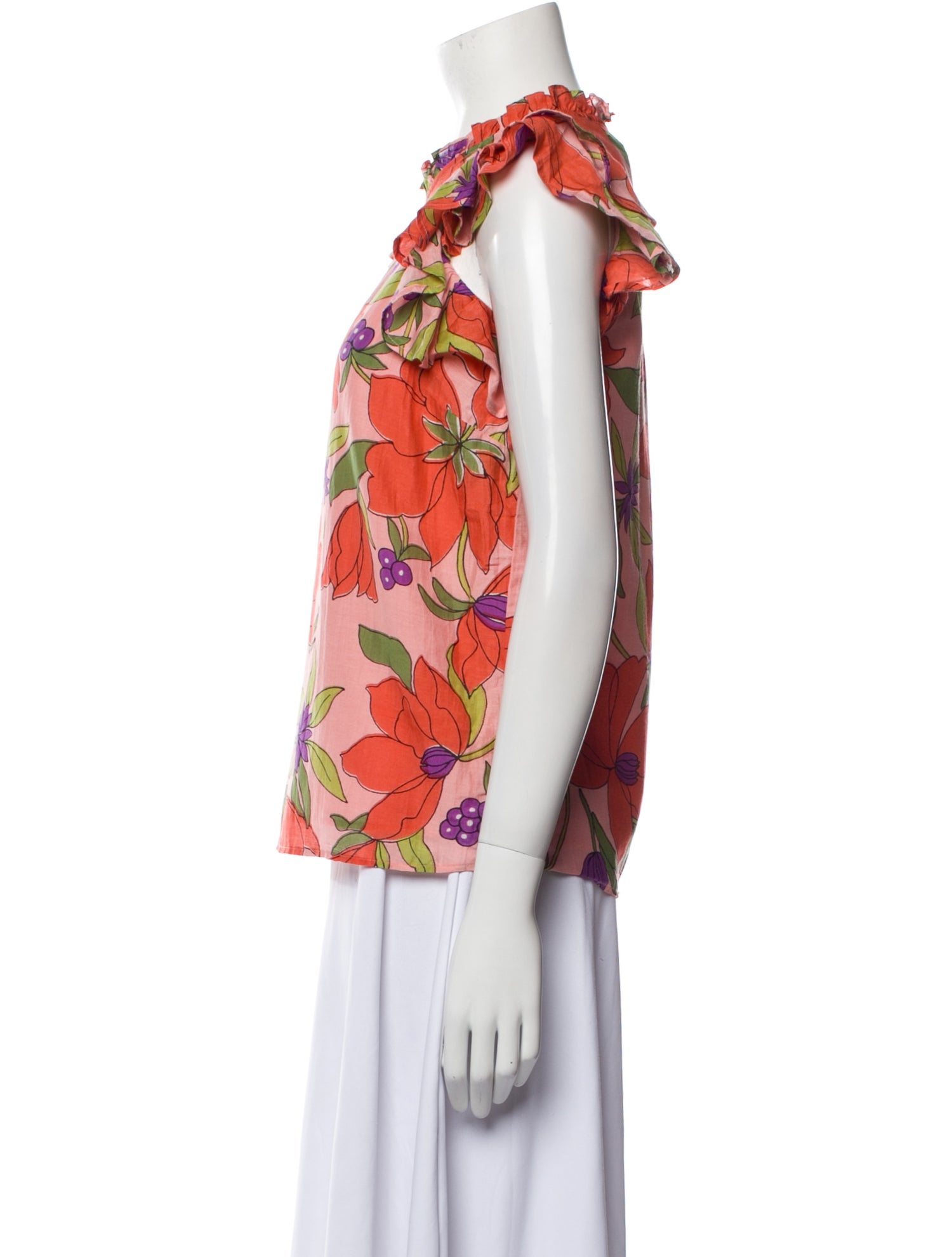 Banjanan Floral Print Crew Neck Blouse w/ Tags