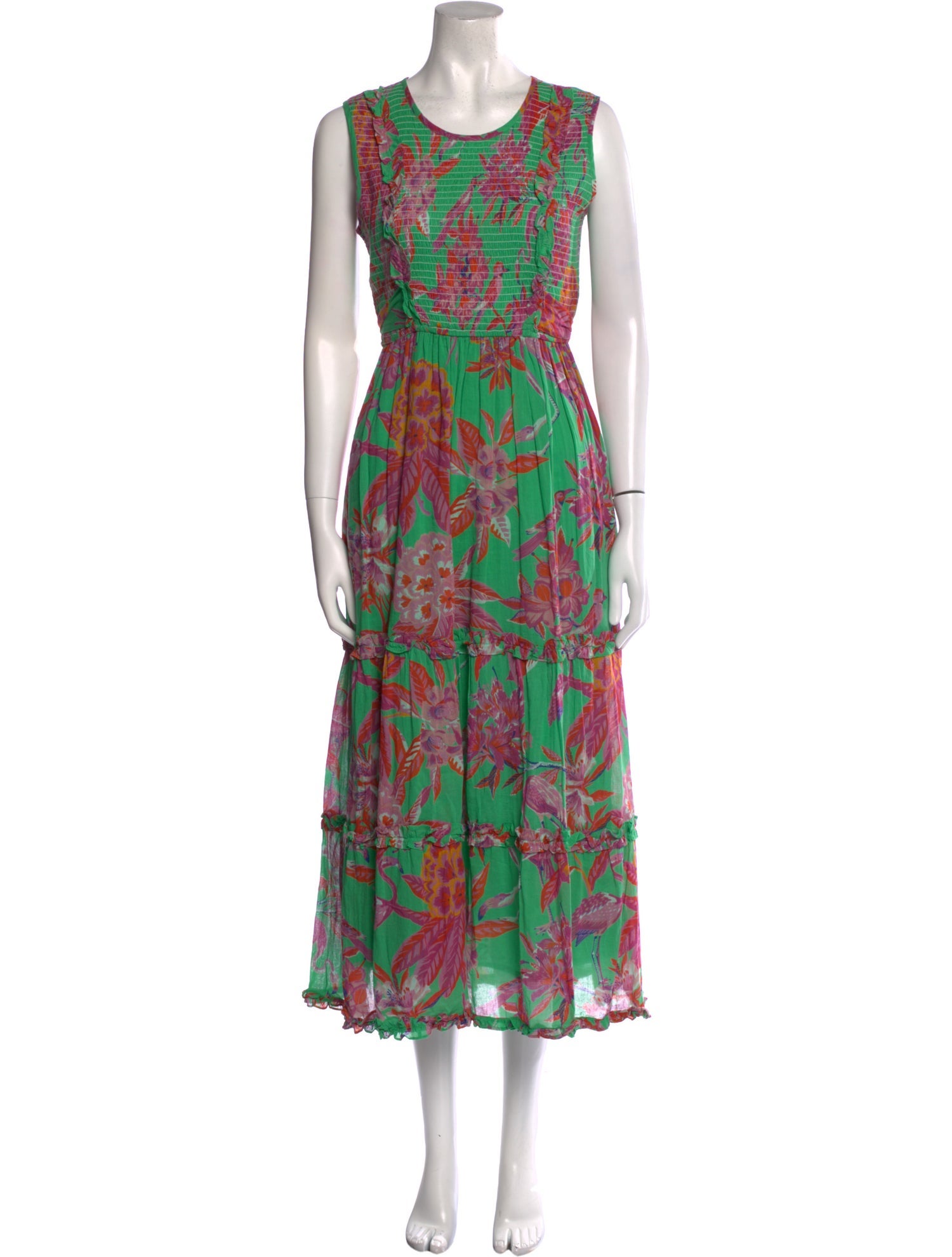 Banjanan Floral Print Long Dress