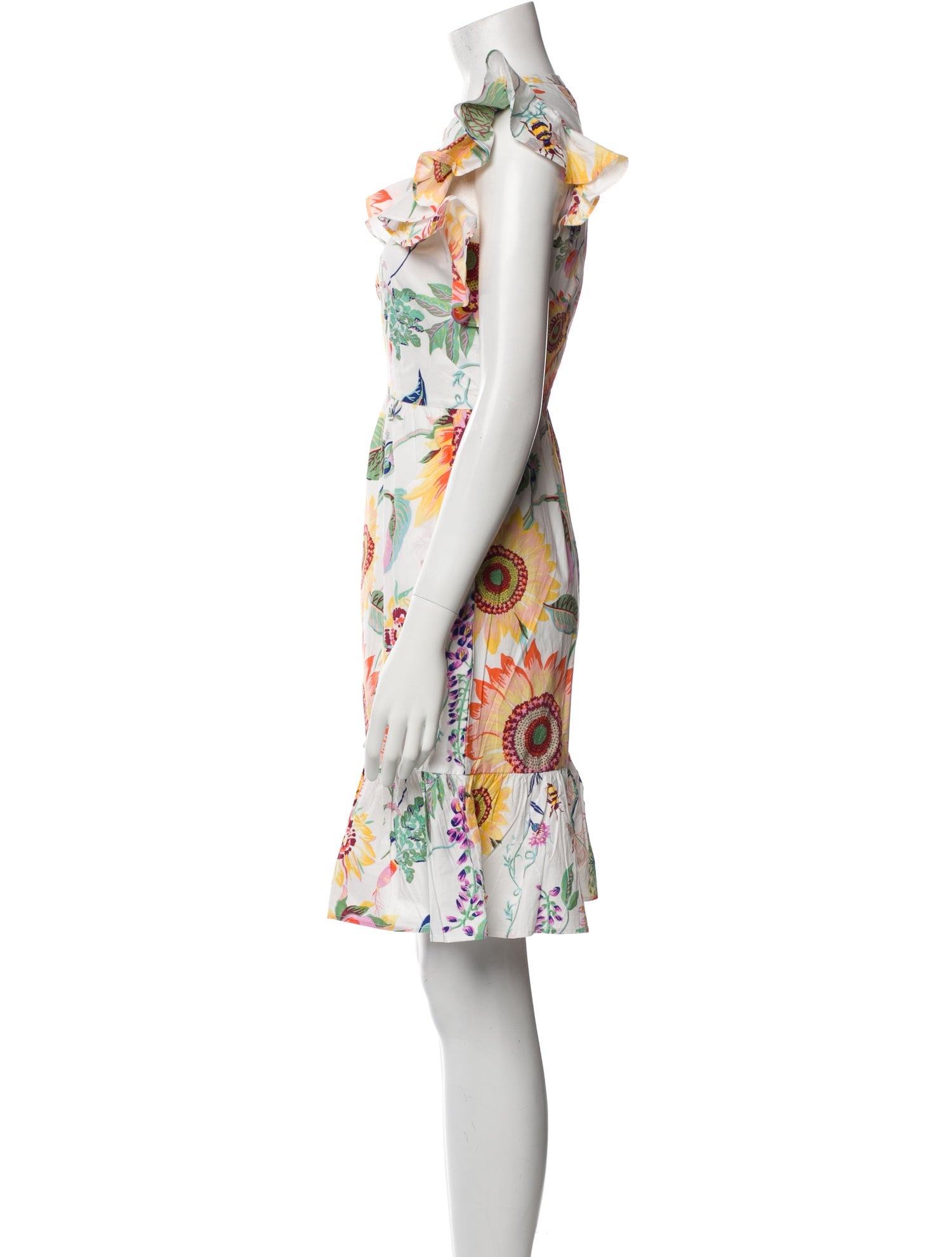 Banjanan Floral Print Knee-Length Dress