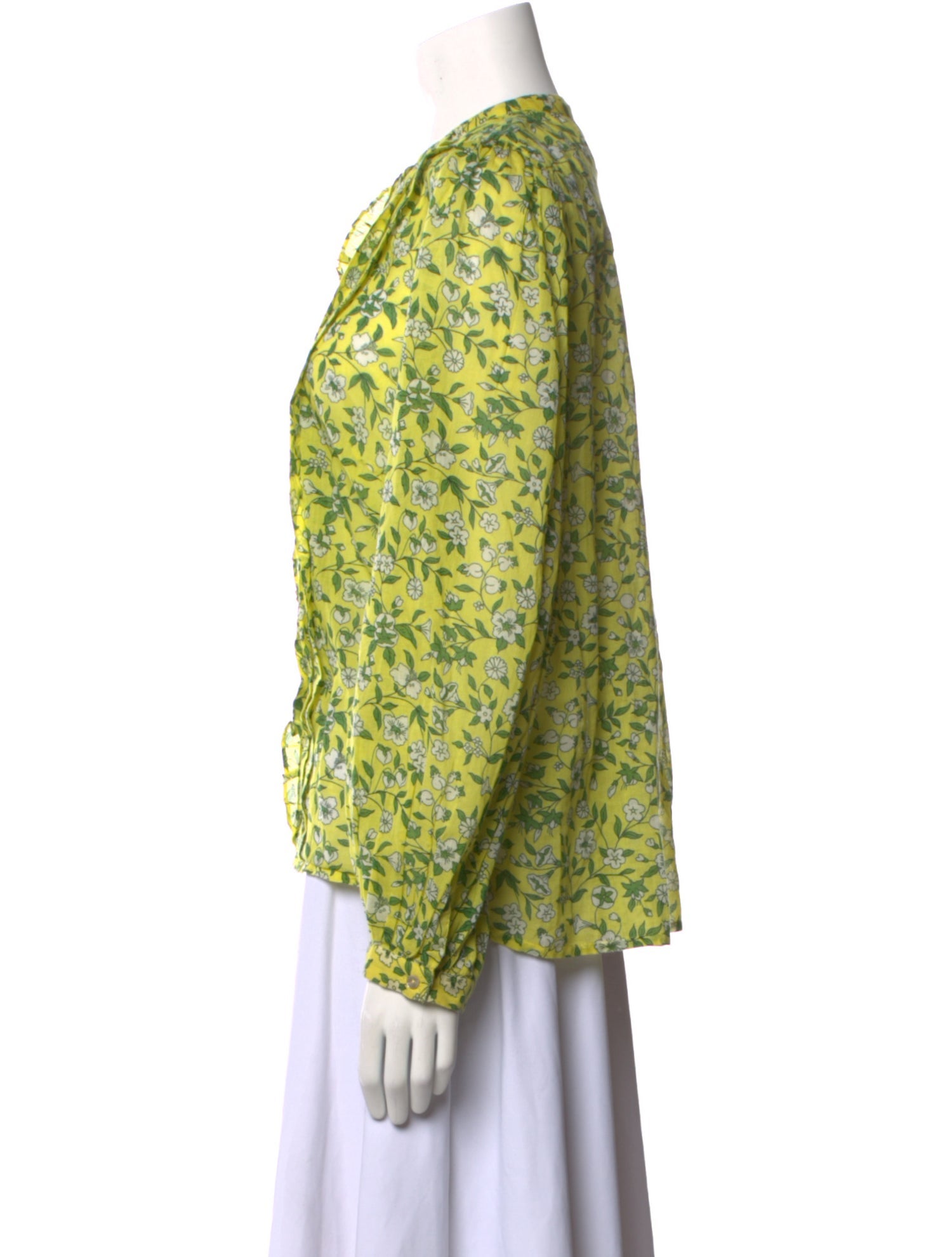 Banjanan Floral Print Crew Neck Blouse