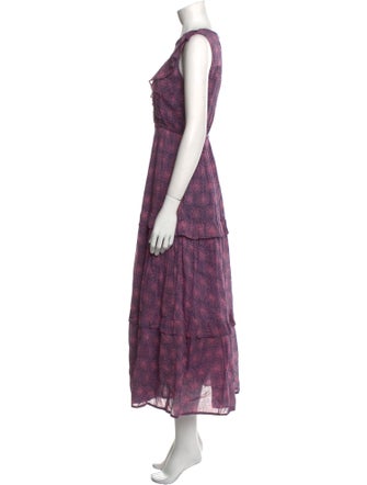 Banjanan Floral Print Long Dress