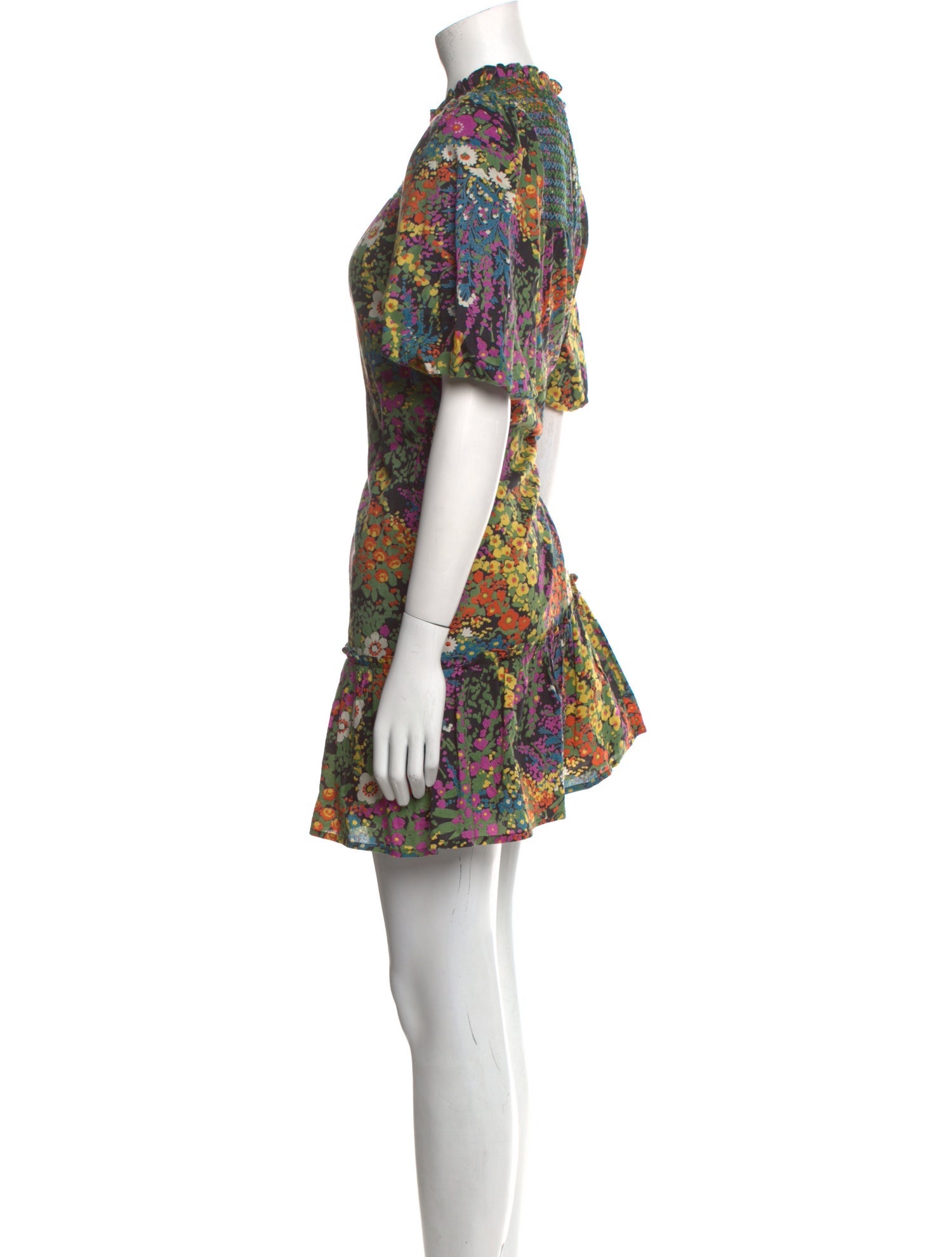 Banjanan Floral Print Mini Dress